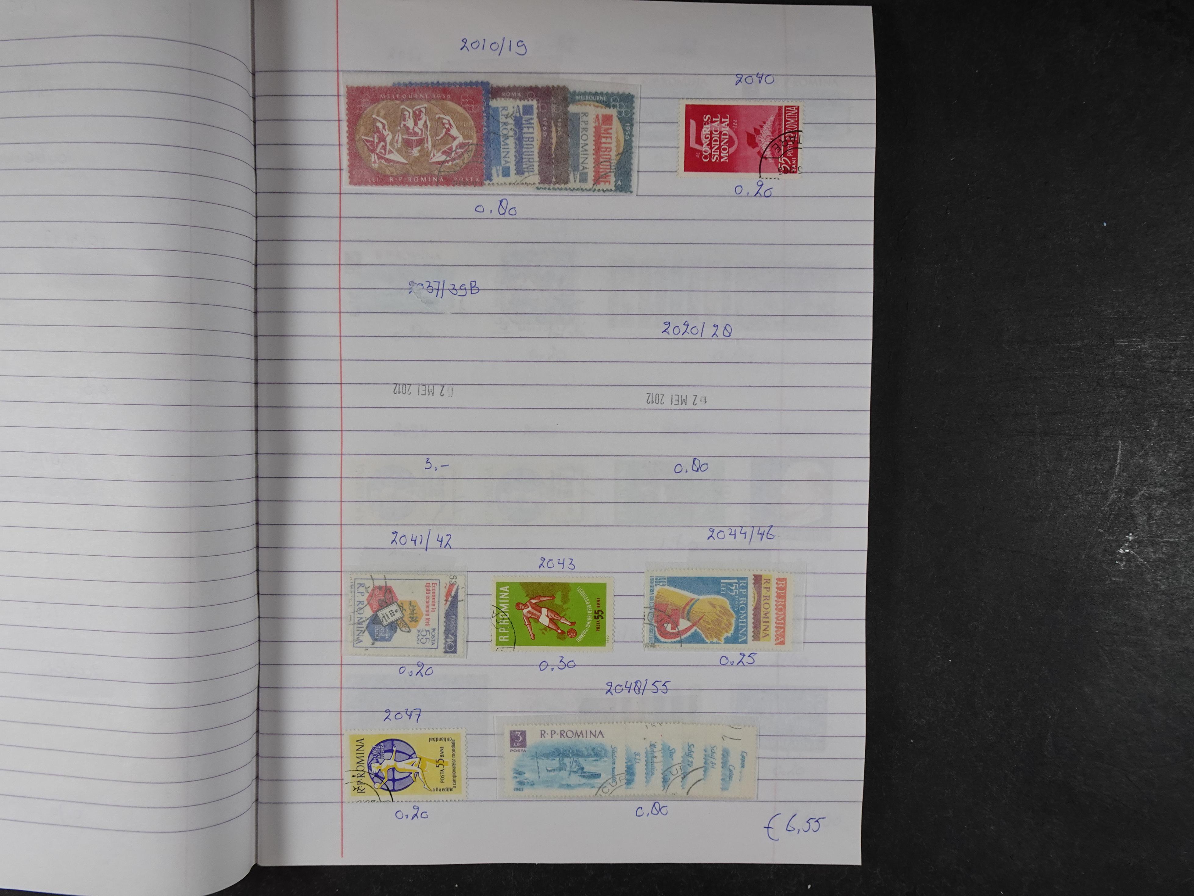 Mooie partij gelopen Rondzendboekjes.
Veel postfris.
Enorme restwaarde 339