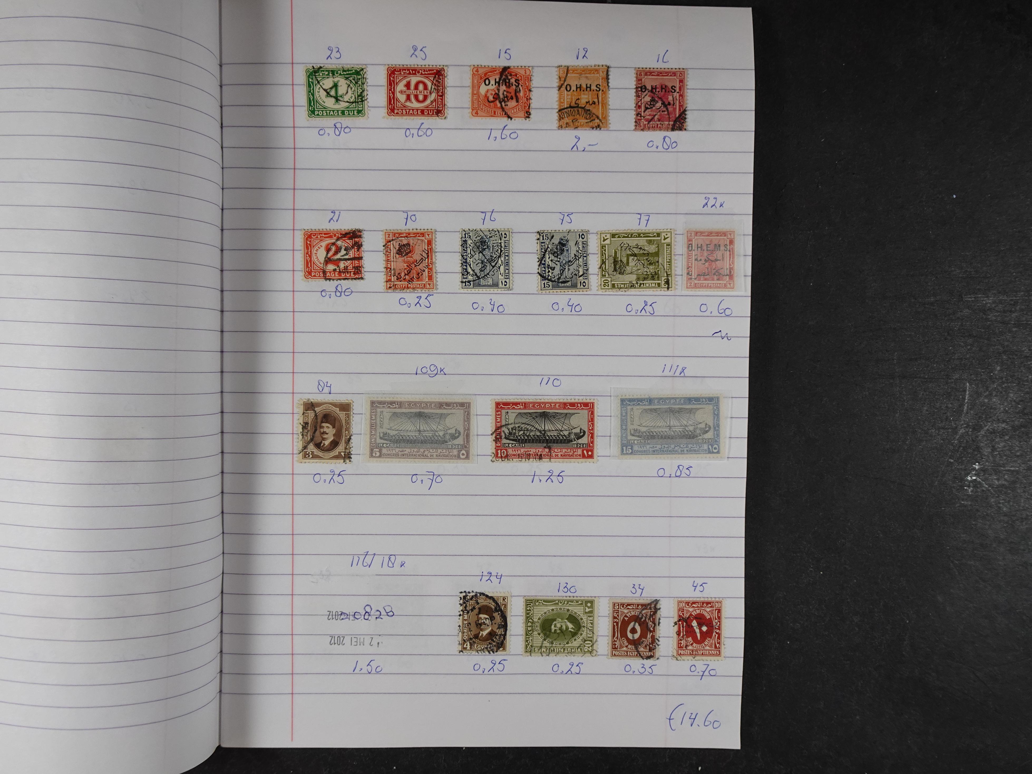 Mooie partij gelopen Rondzendboekjes.
Veel postfris.
Enorme restwaarde 343