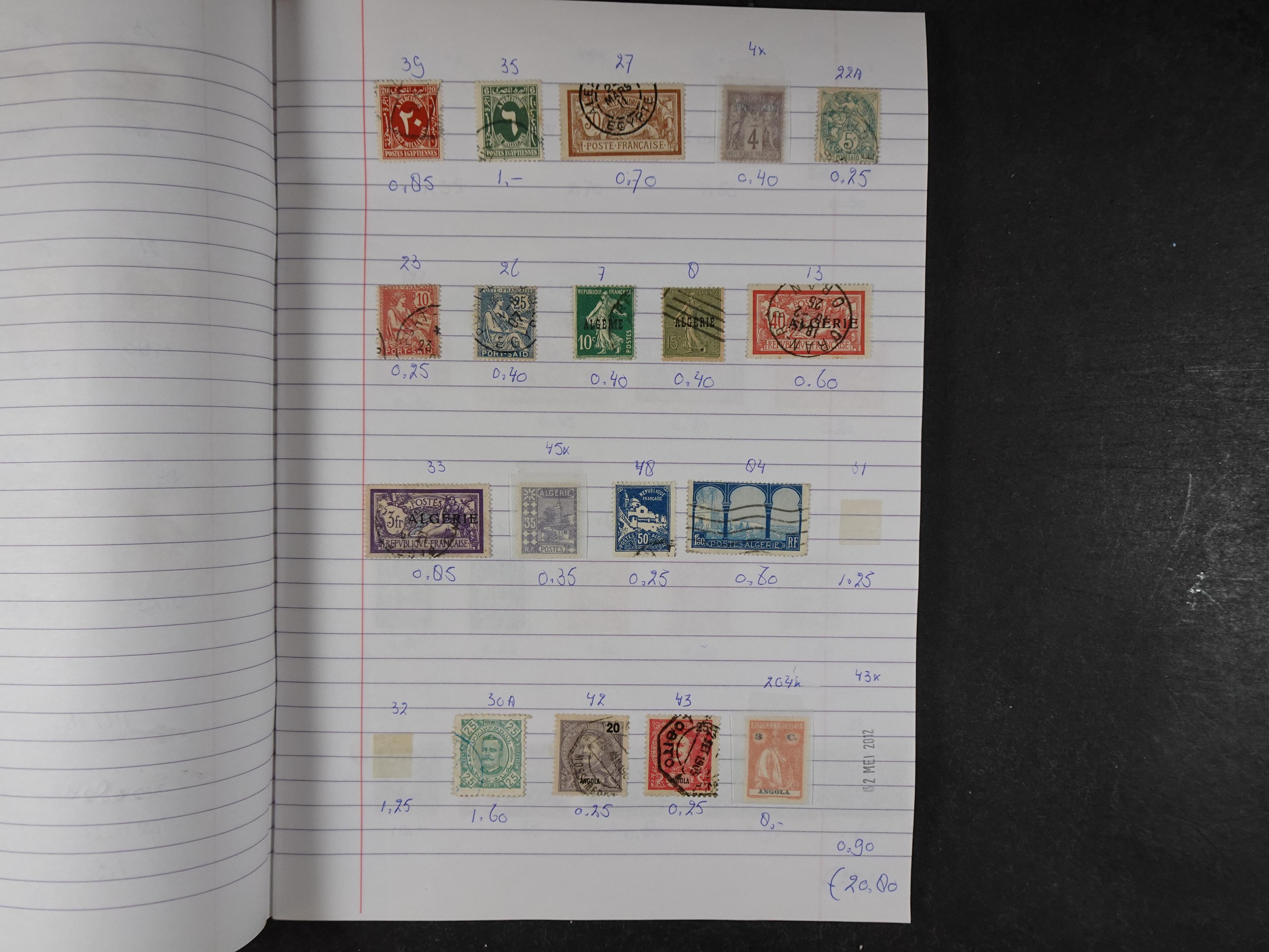 Mooie partij gelopen Rondzendboekjes.
Veel postfris.
Enorme restwaarde 344