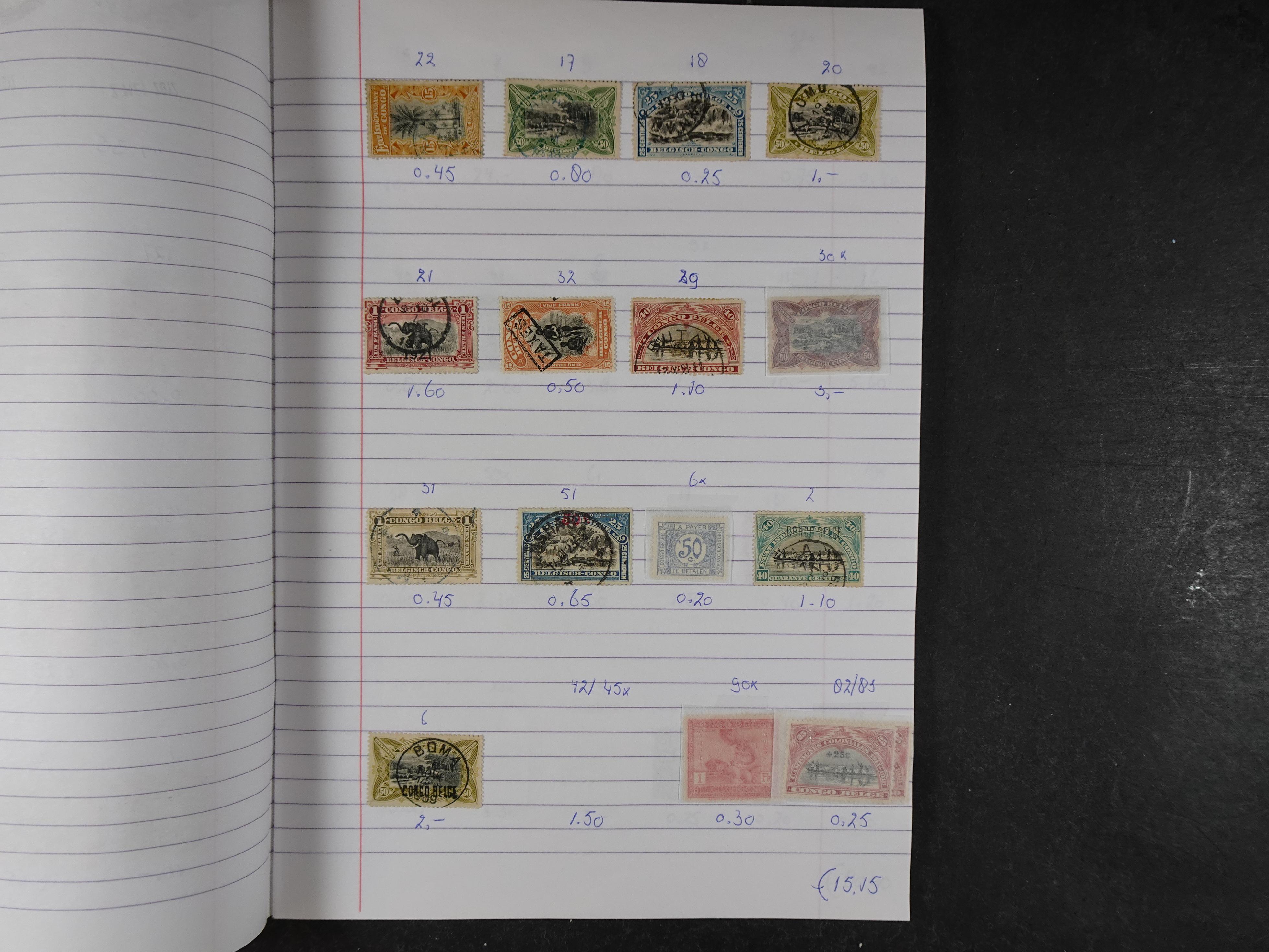 Mooie partij gelopen Rondzendboekjes.
Veel postfris.
Enorme restwaarde 346