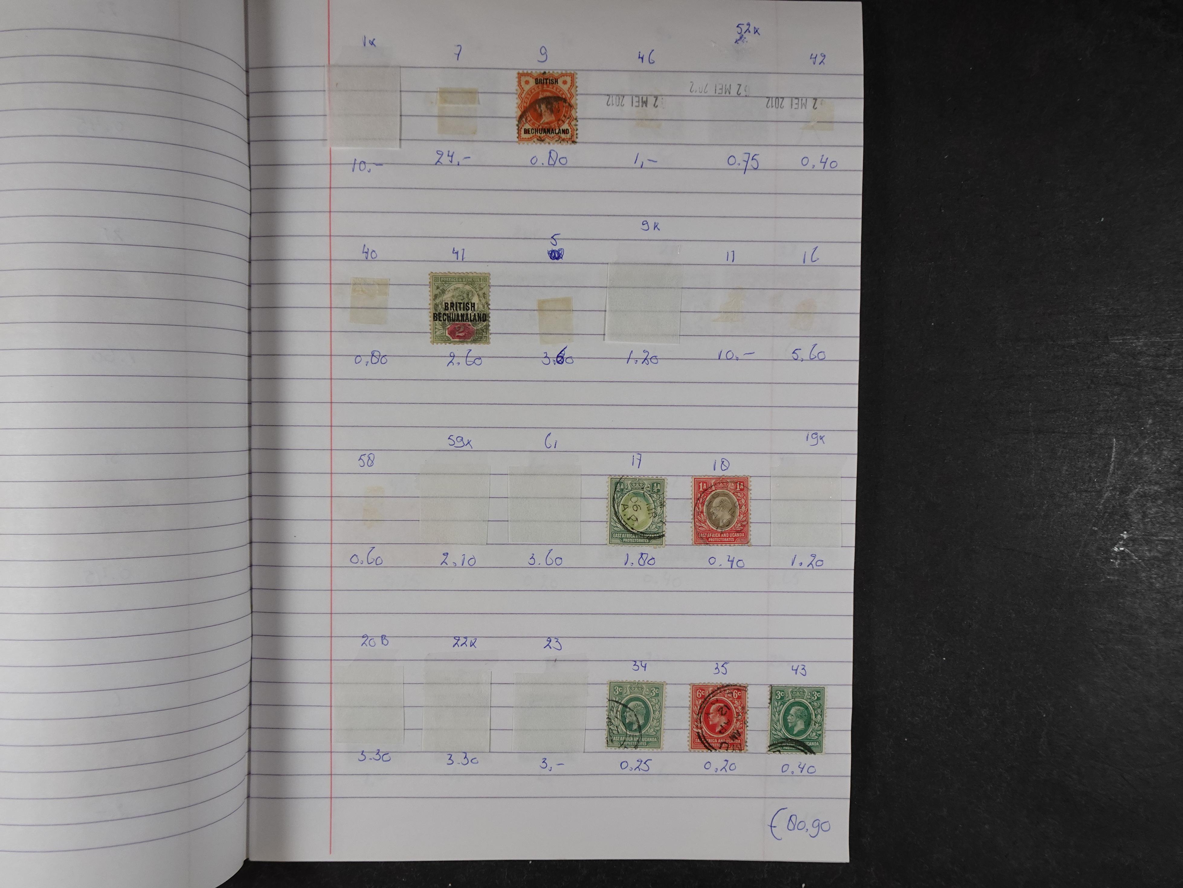 Mooie partij gelopen Rondzendboekjes.
Veel postfris.
Enorme restwaarde 348