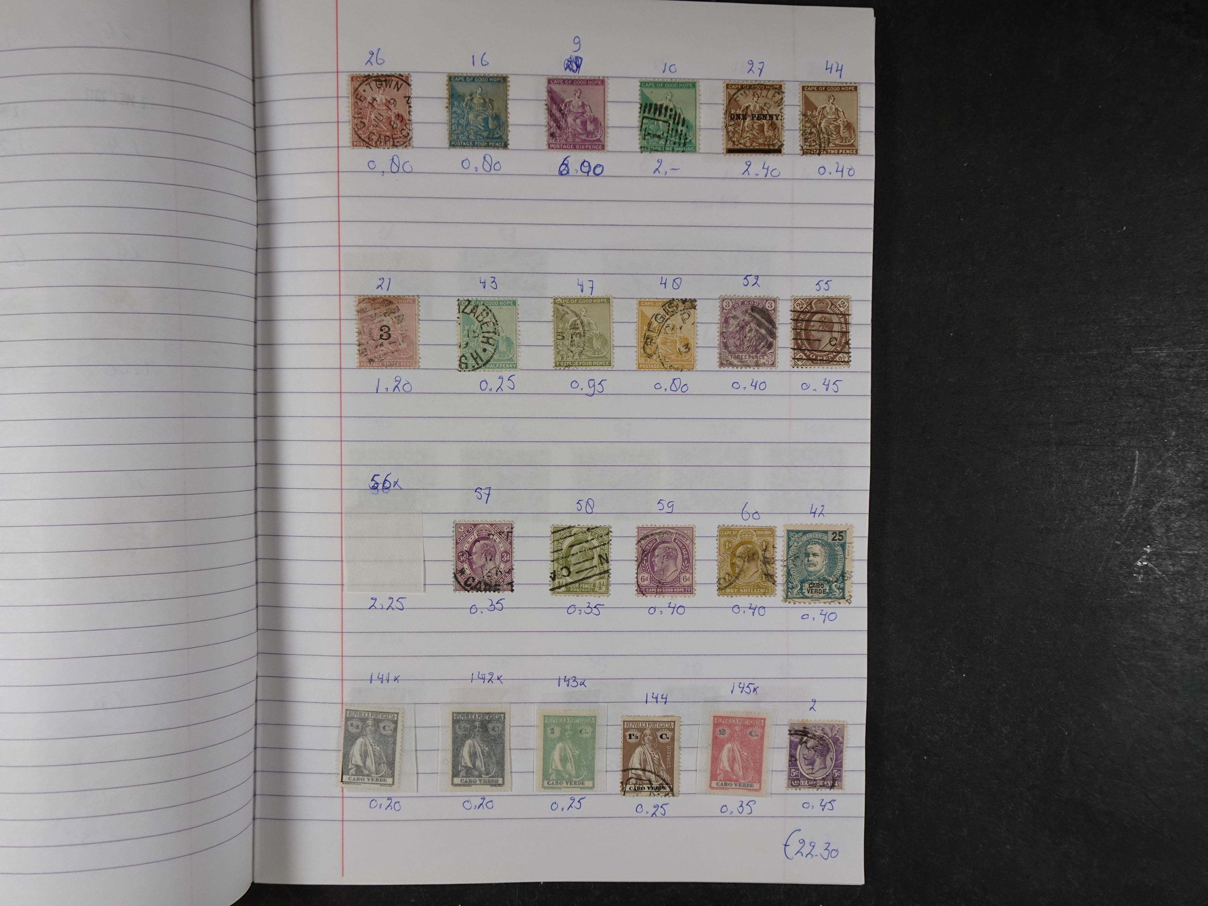 Mooie partij gelopen Rondzendboekjes.
Veel postfris.
Enorme restwaarde 353