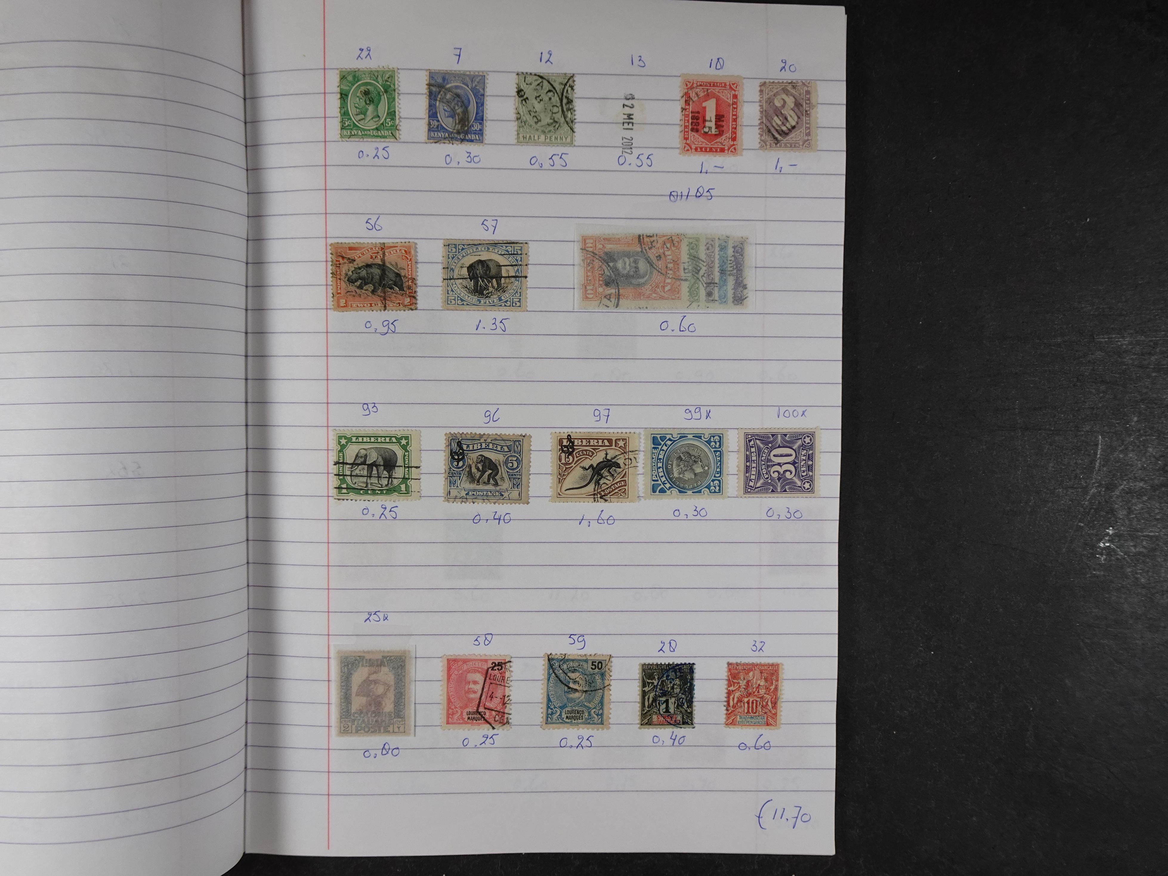 Mooie partij gelopen Rondzendboekjes.
Veel postfris.
Enorme restwaarde 354