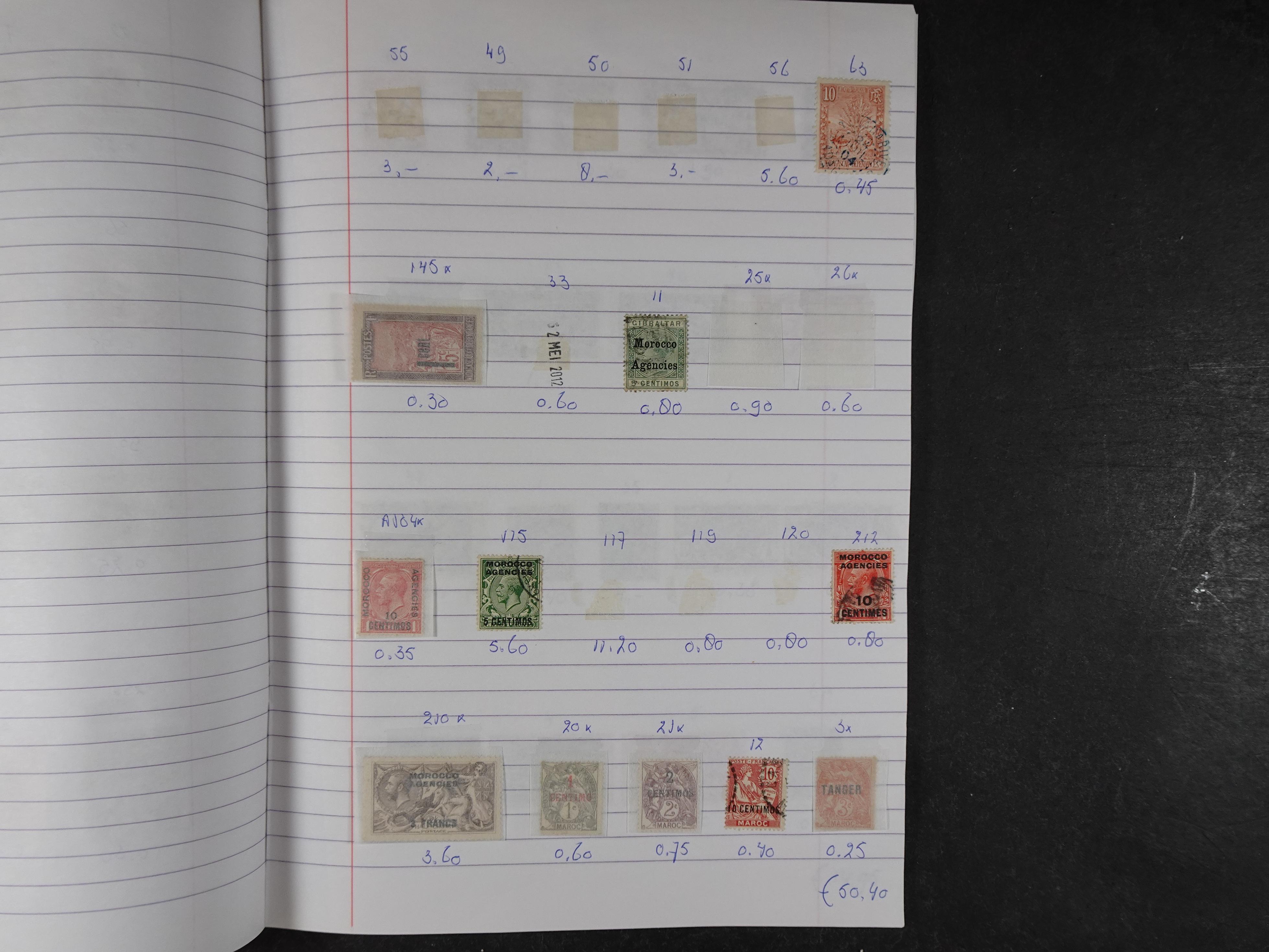 Mooie partij gelopen Rondzendboekjes.
Veel postfris.
Enorme restwaarde 355