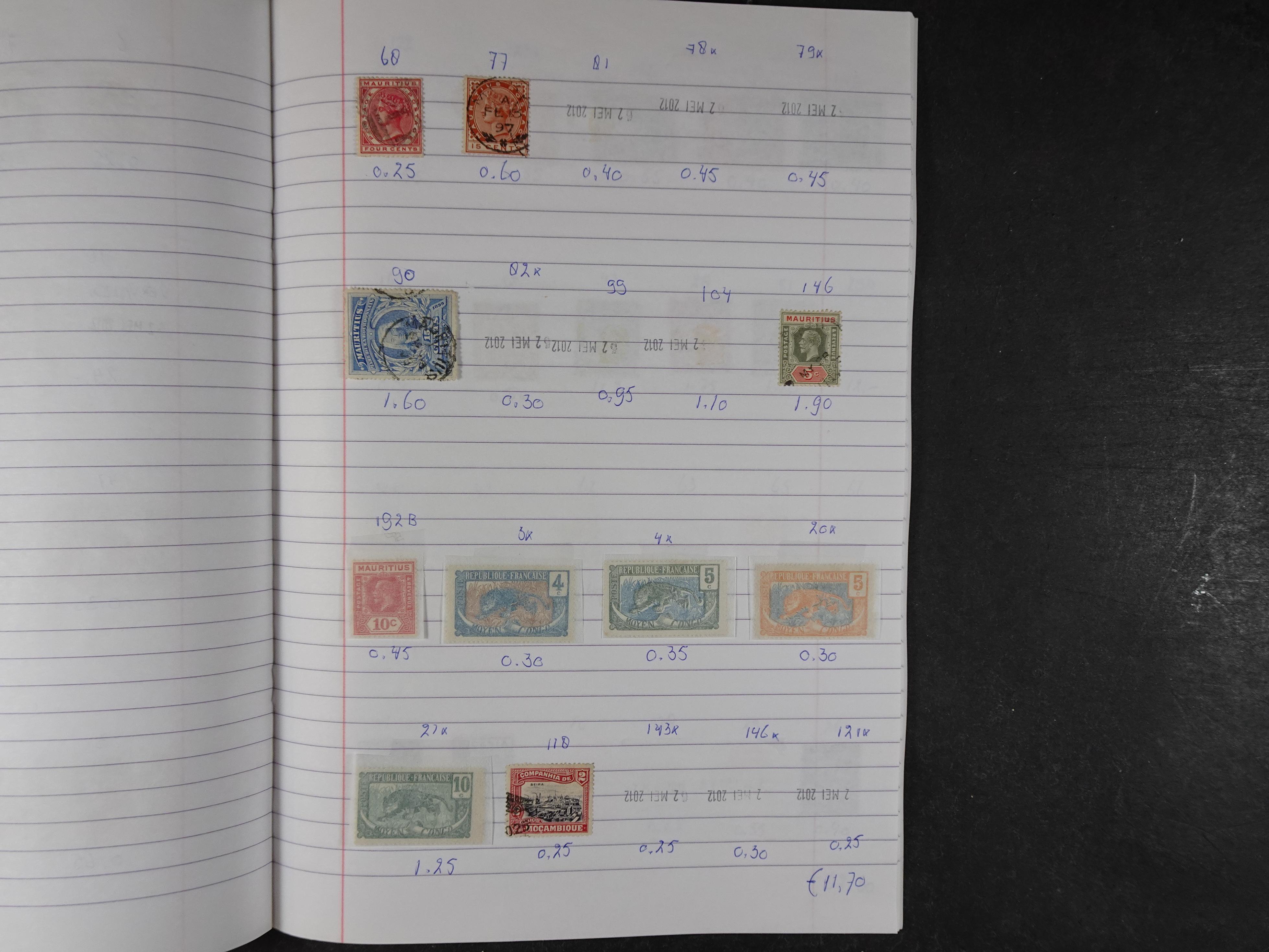 Mooie partij gelopen Rondzendboekjes.
Veel postfris.
Enorme restwaarde 357