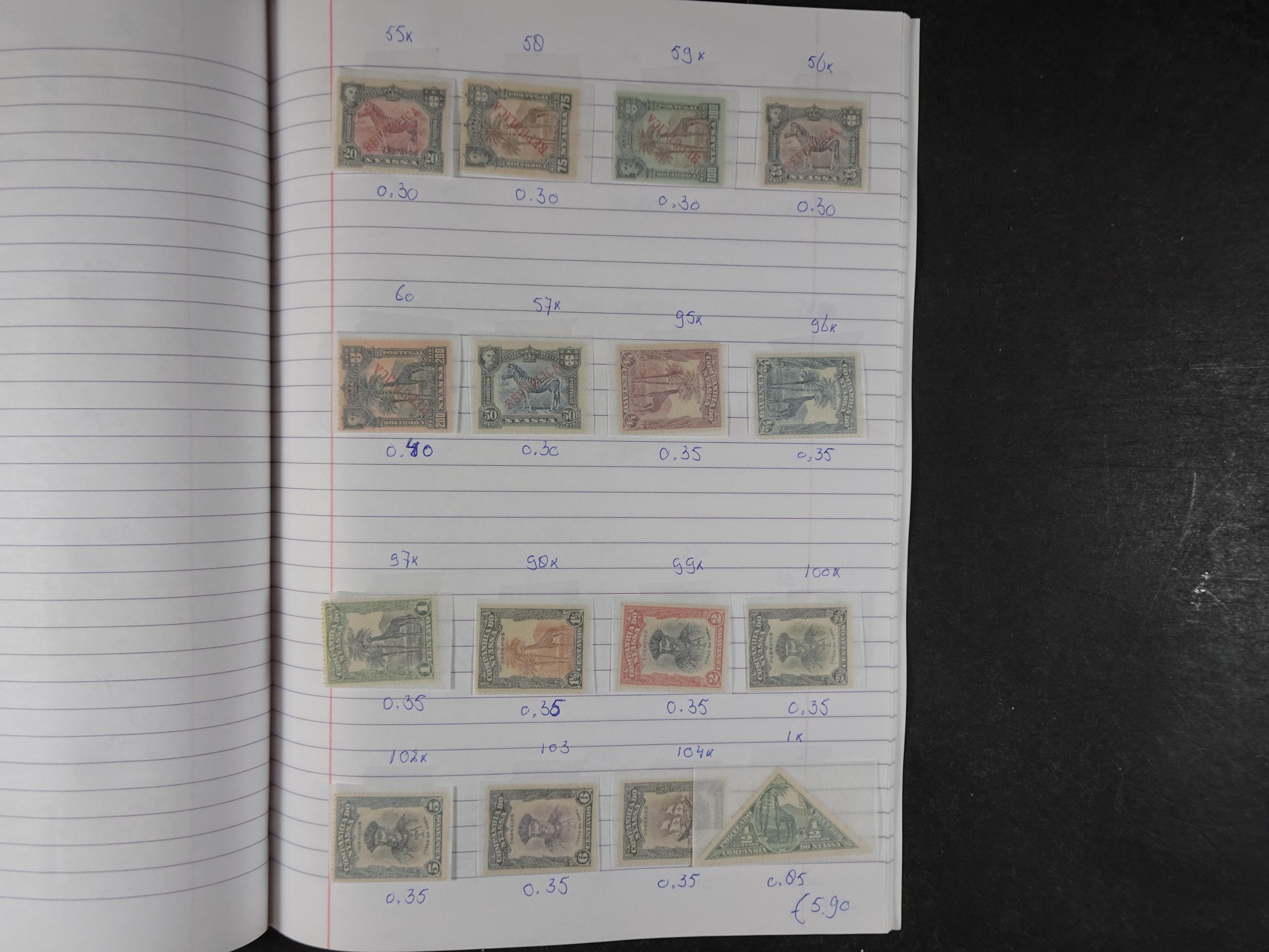 Mooie partij gelopen Rondzendboekjes.
Veel postfris.
Enorme restwaarde 360