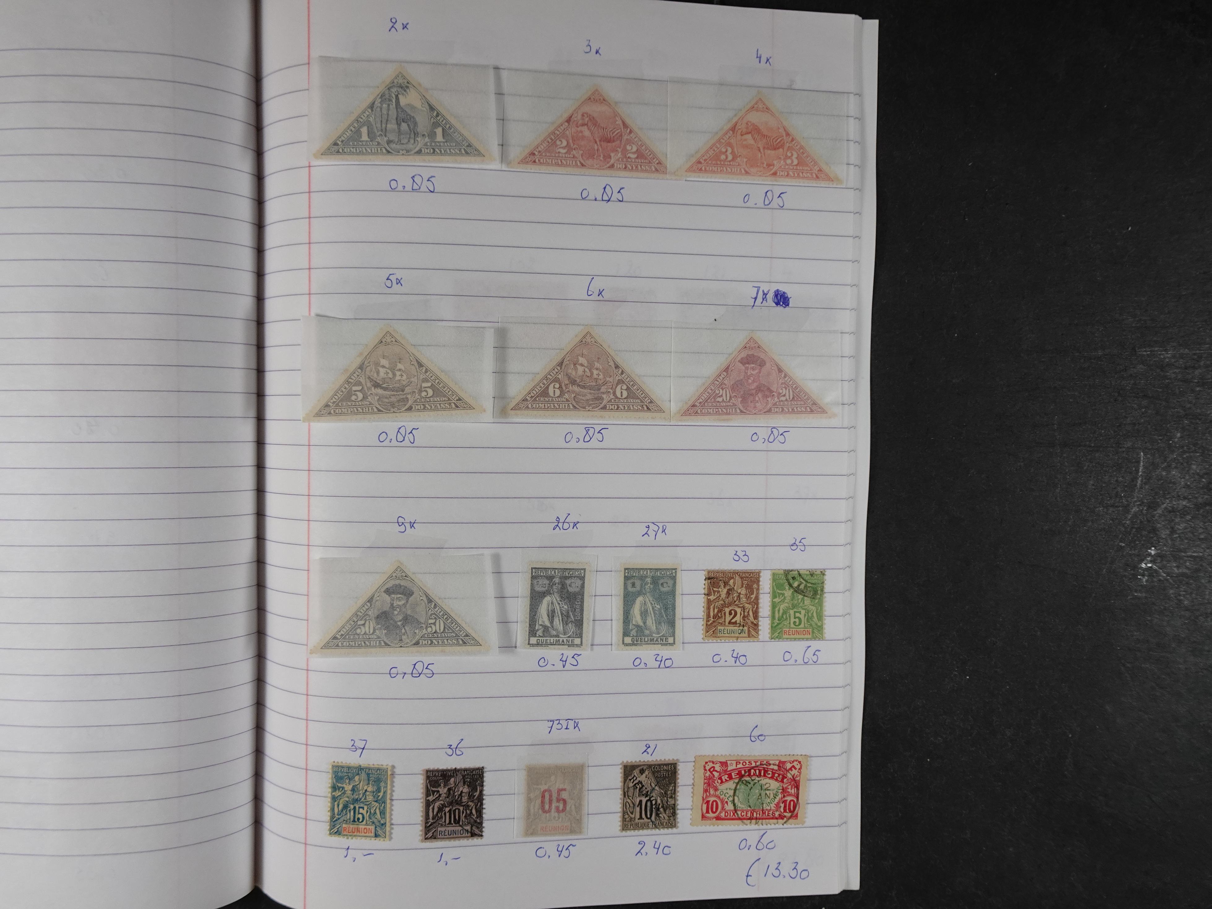 Mooie partij gelopen Rondzendboekjes.
Veel postfris.
Enorme restwaarde 361