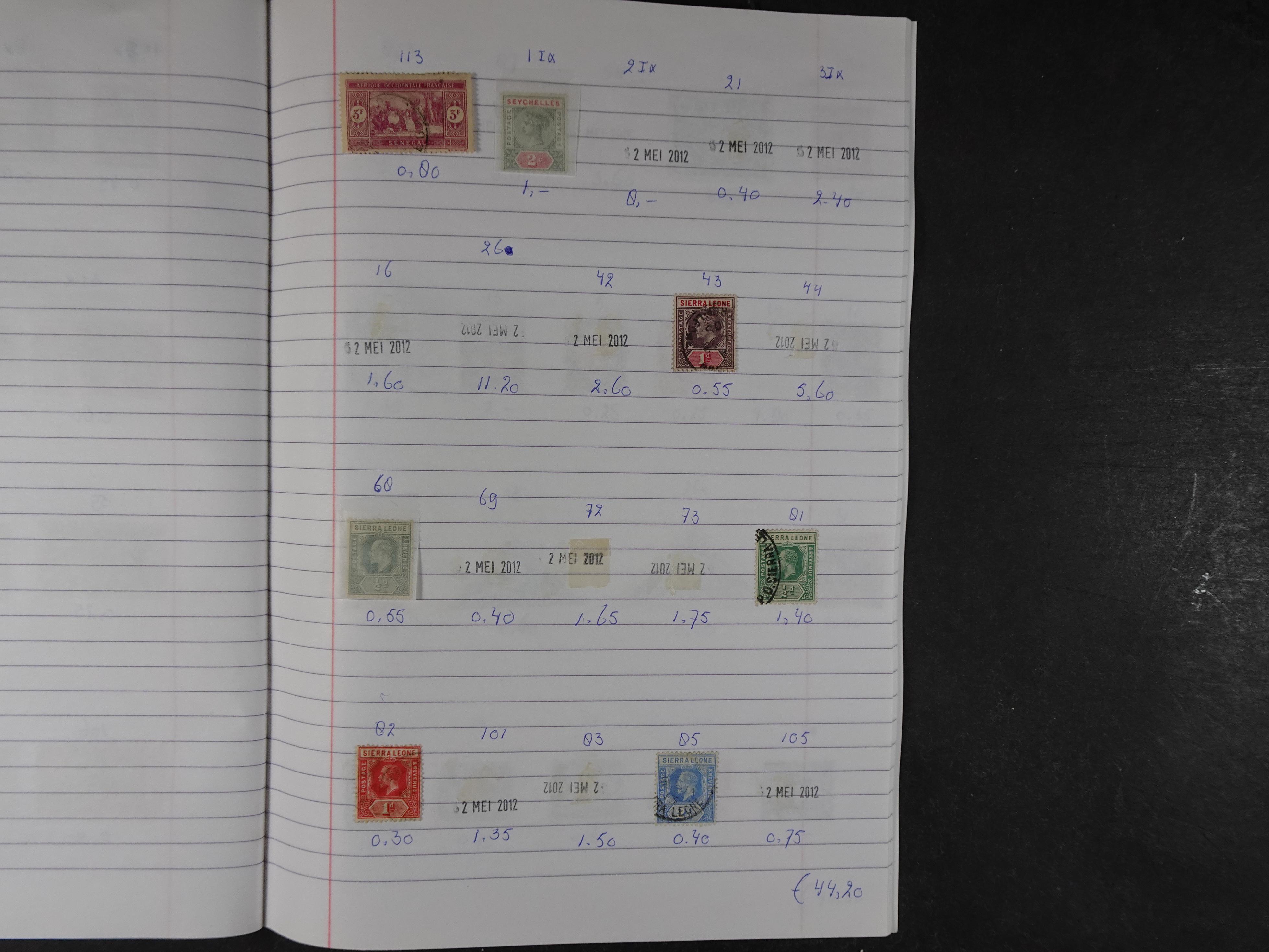 Mooie partij gelopen Rondzendboekjes.
Veel postfris.
Enorme restwaarde 364