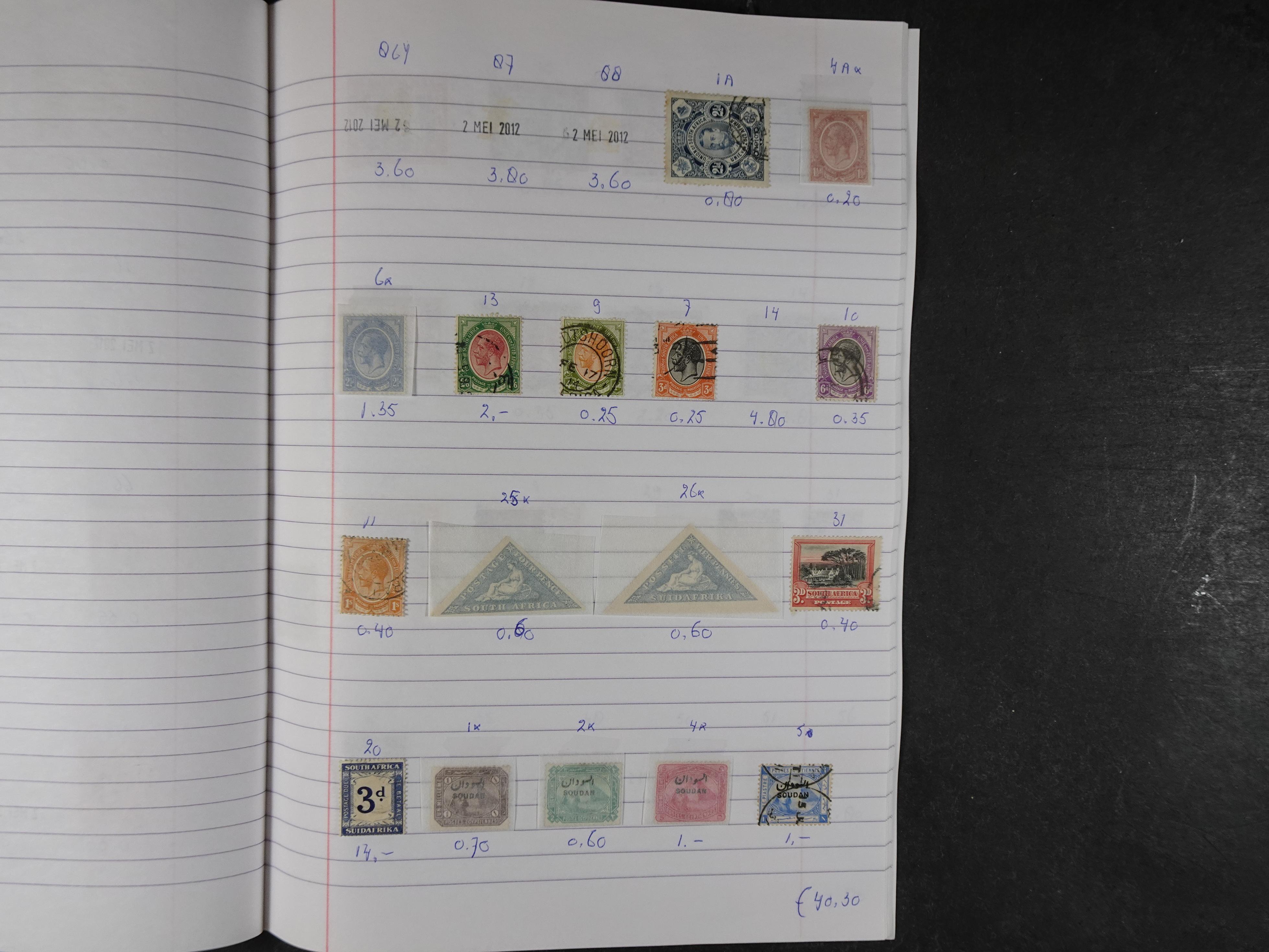 Mooie partij gelopen Rondzendboekjes.
Veel postfris.
Enorme restwaarde 365