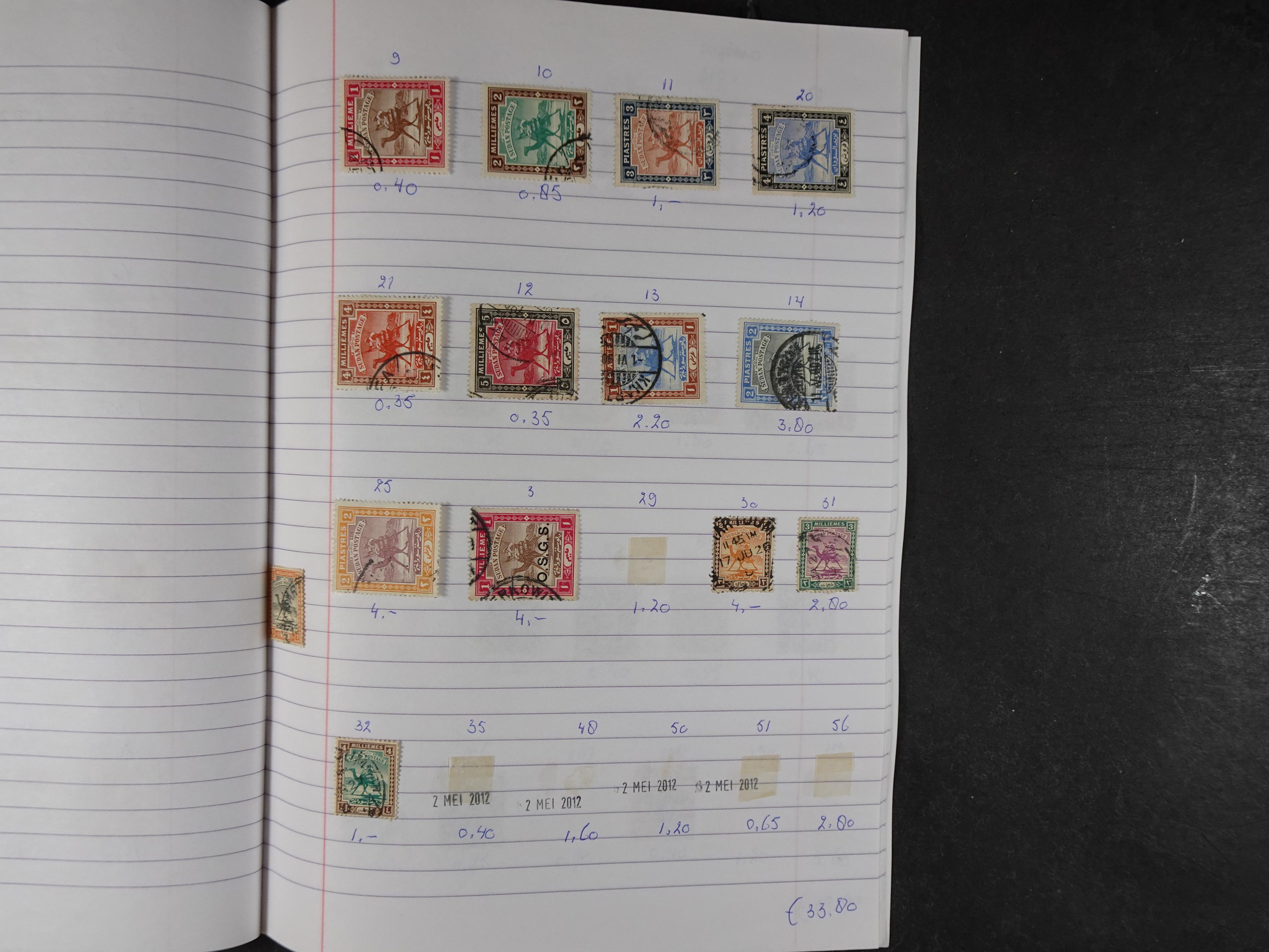 Mooie partij gelopen Rondzendboekjes.
Veel postfris.
Enorme restwaarde 366