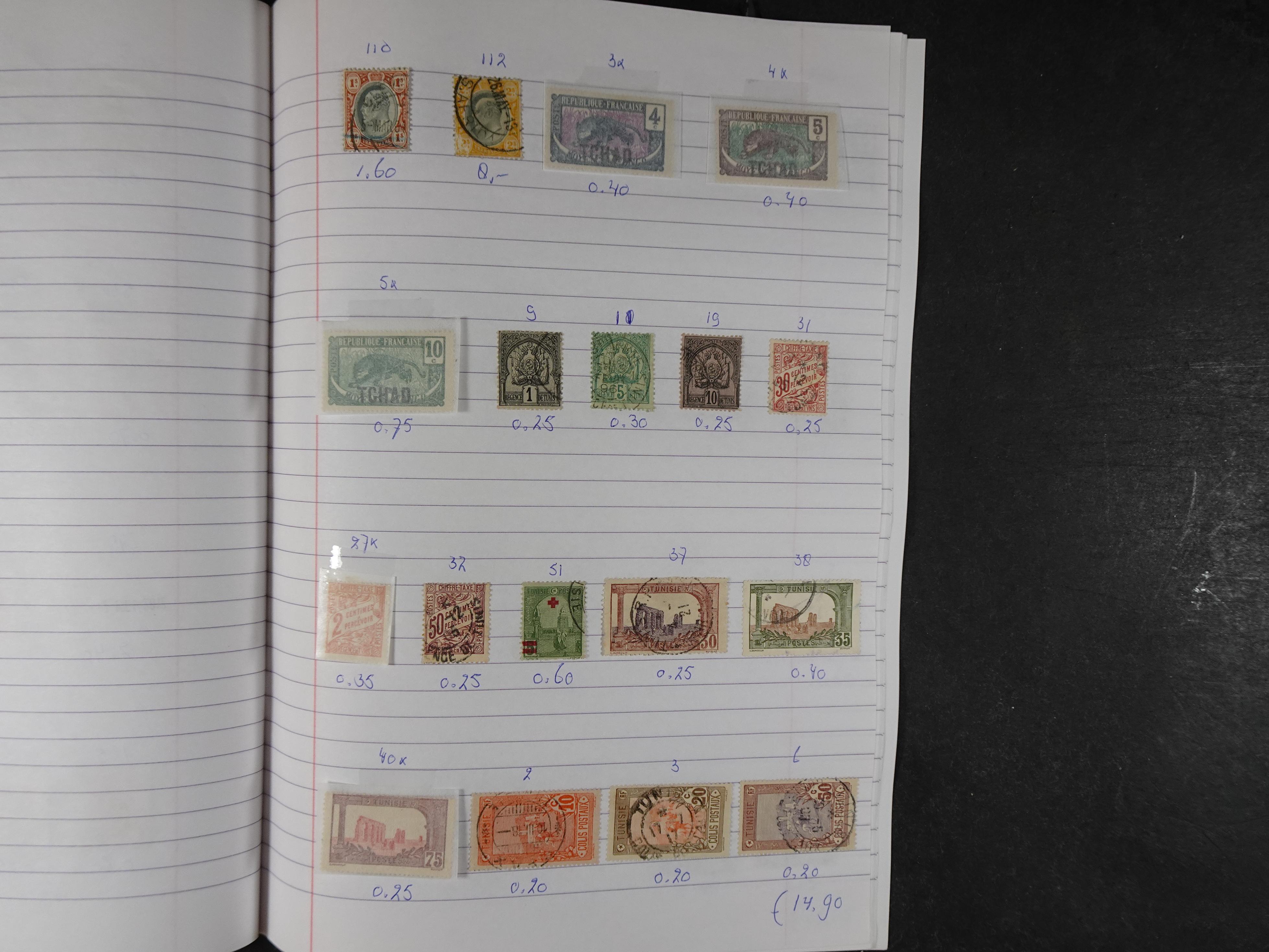 Mooie partij gelopen Rondzendboekjes.
Veel postfris.
Enorme restwaarde 368