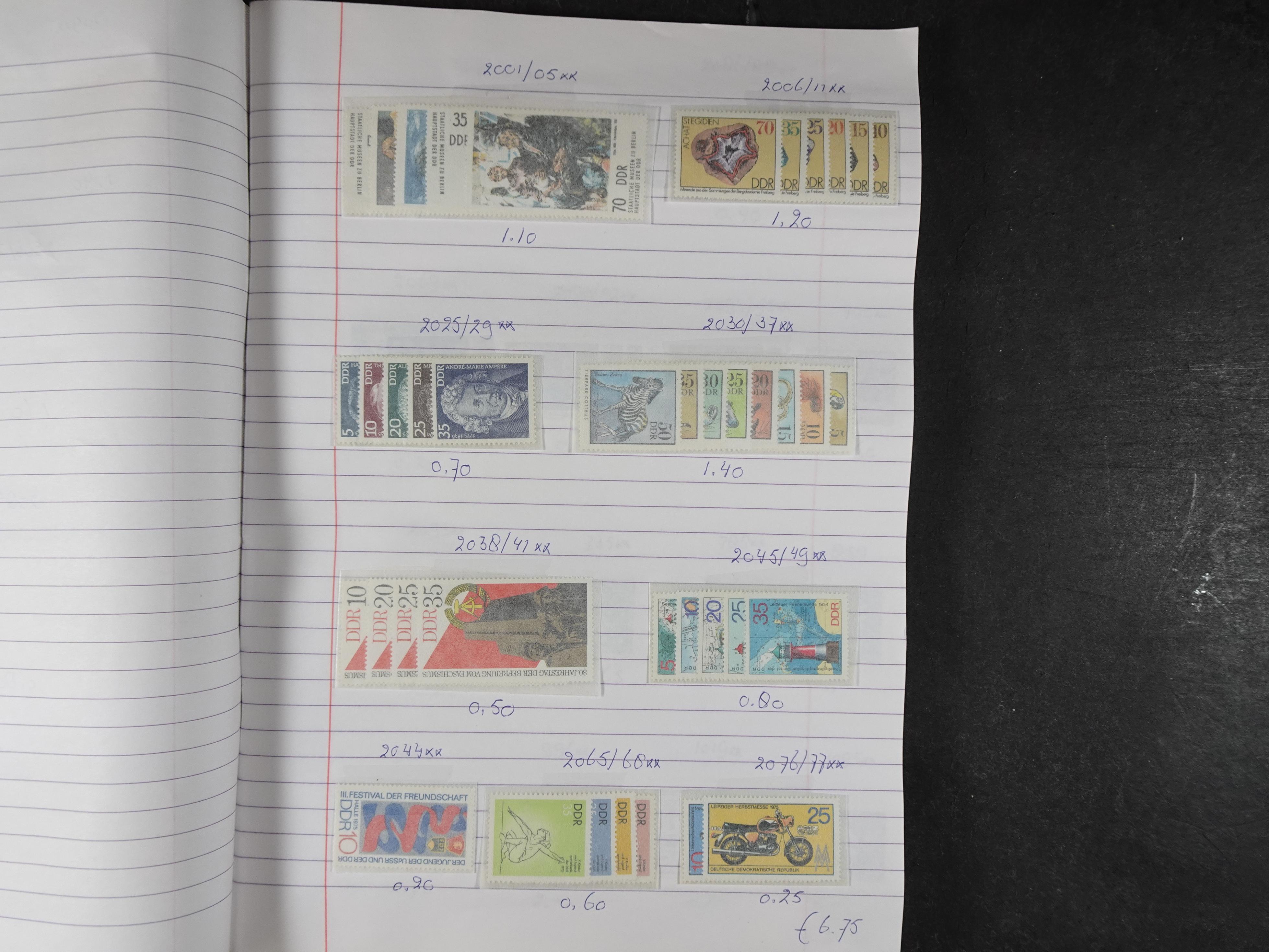 Mooie partij gelopen Rondzendboekjes.
Veel postfris.
Enorme restwaarde 376