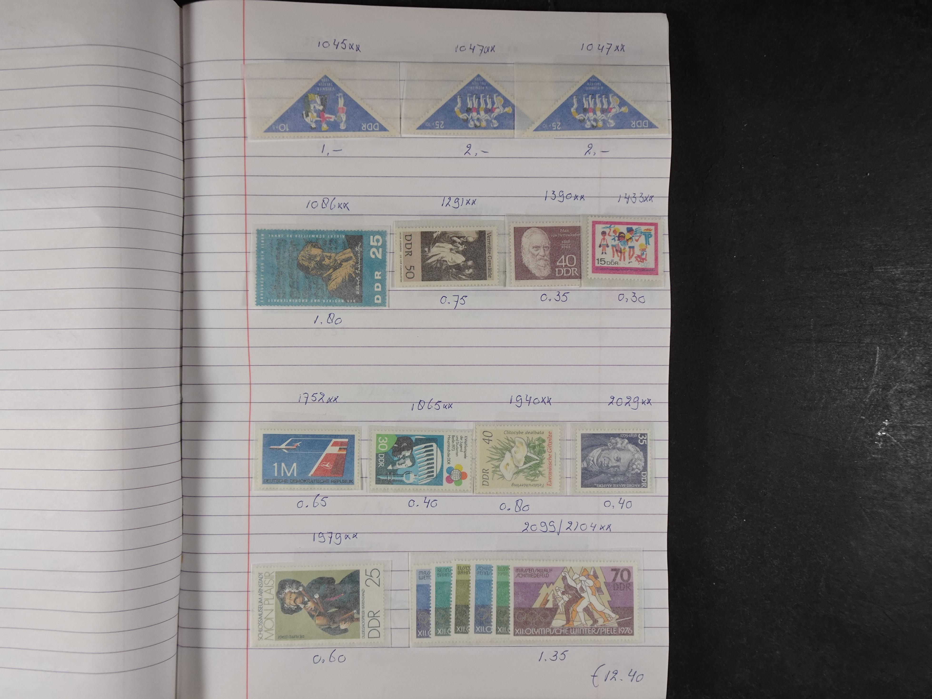 Mooie partij gelopen Rondzendboekjes.
Veel postfris.
Enorme restwaarde 378