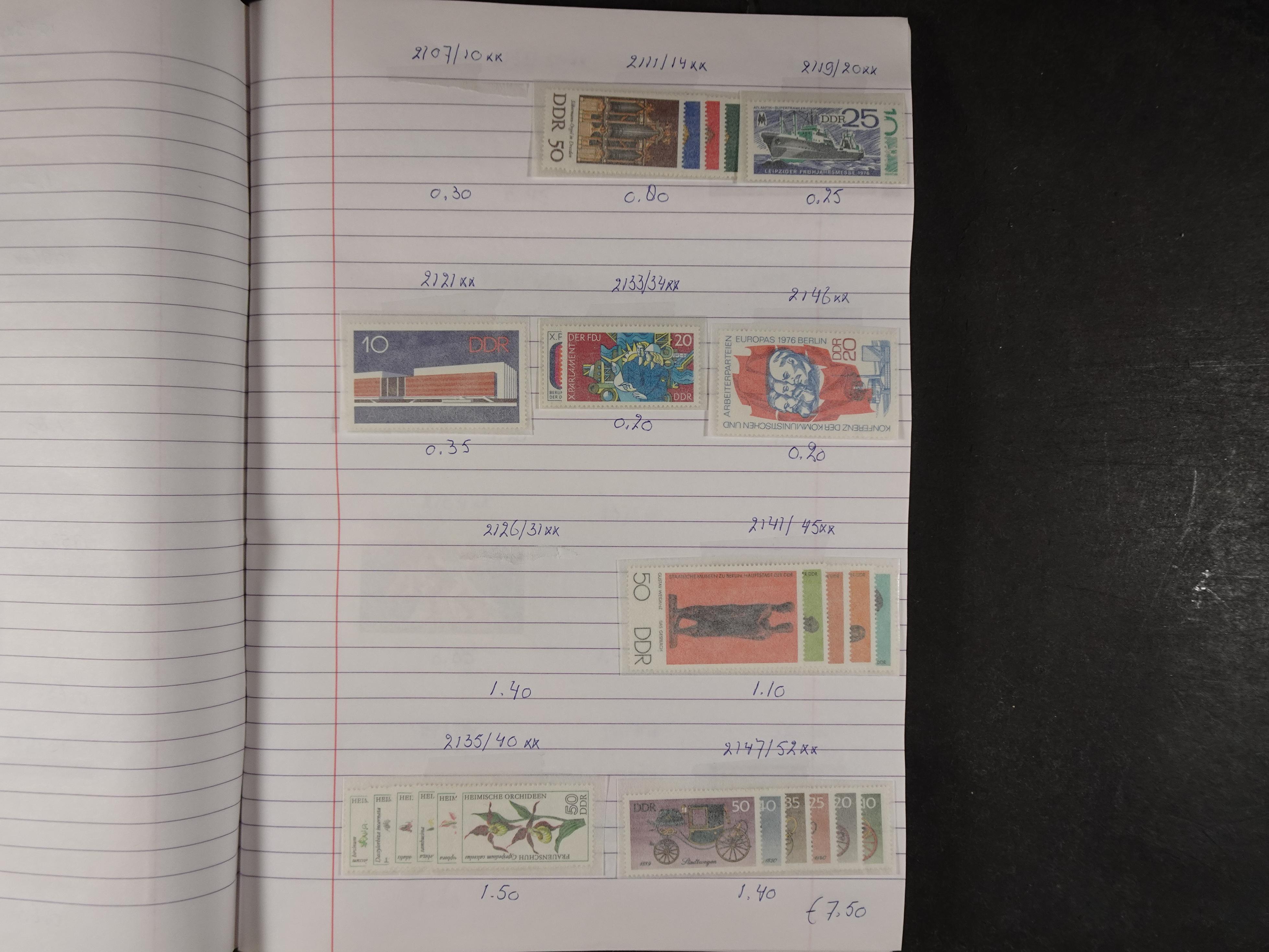 Mooie partij gelopen Rondzendboekjes.
Veel postfris.
Enorme restwaarde 379