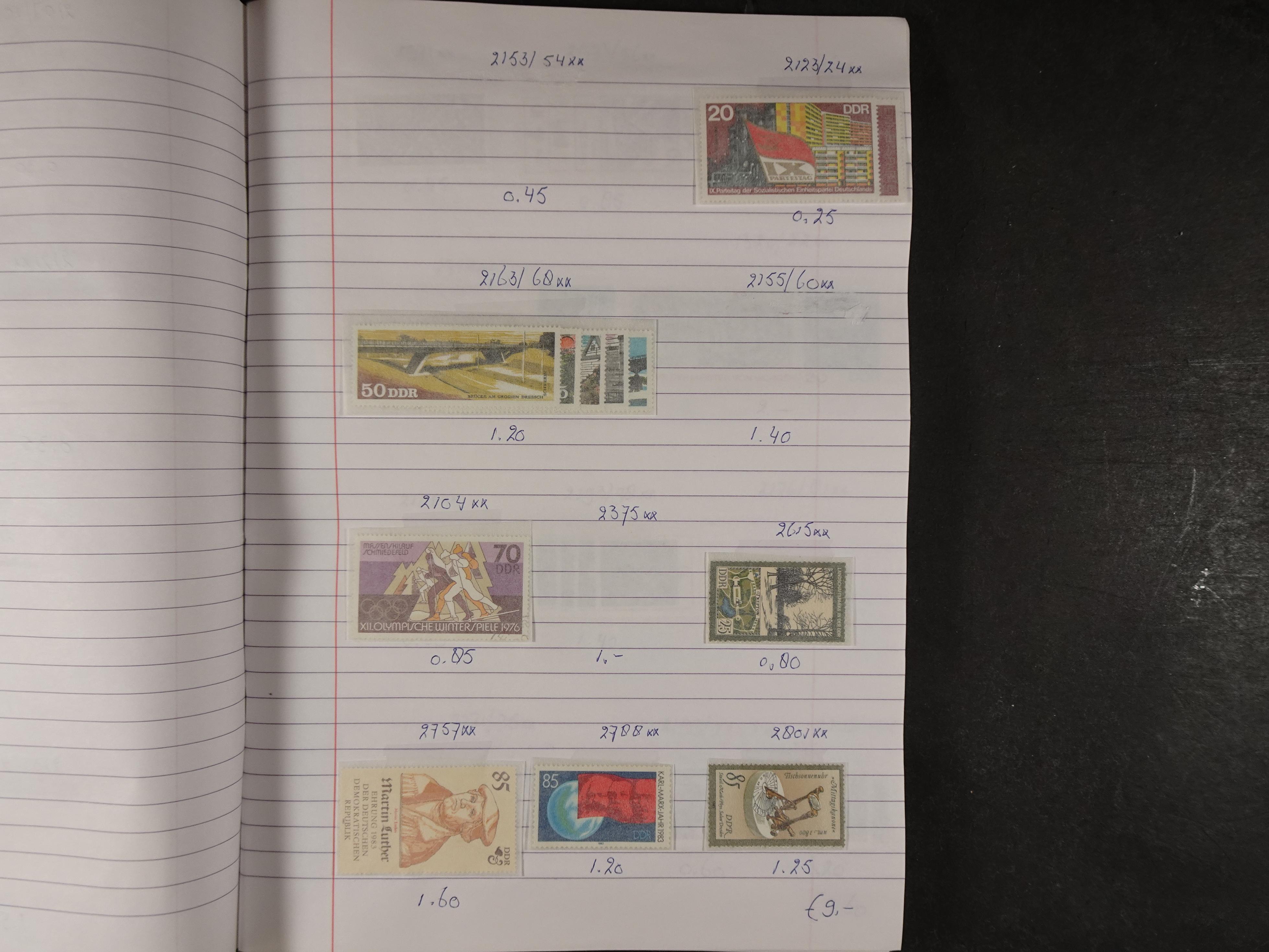 Mooie partij gelopen Rondzendboekjes.
Veel postfris.
Enorme restwaarde 380