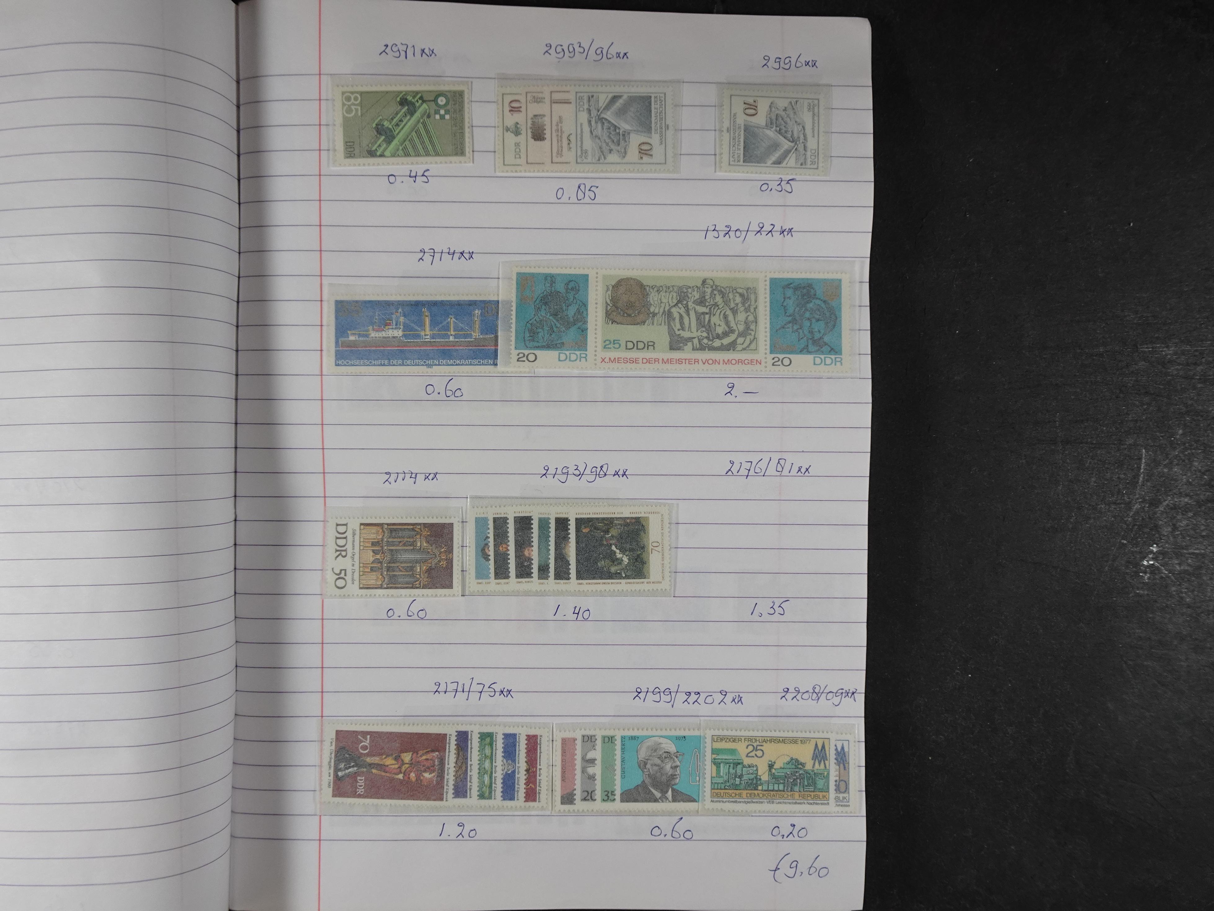 Mooie partij gelopen Rondzendboekjes.
Veel postfris.
Enorme restwaarde 381