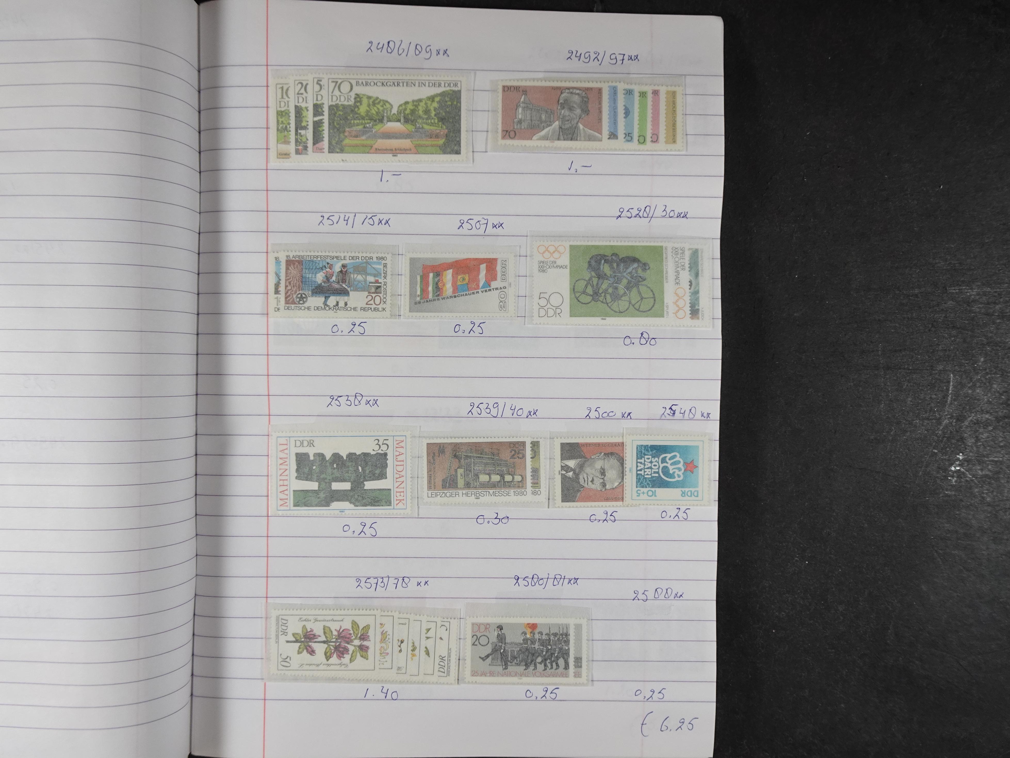 Mooie partij gelopen Rondzendboekjes.
Veel postfris.
Enorme restwaarde 385