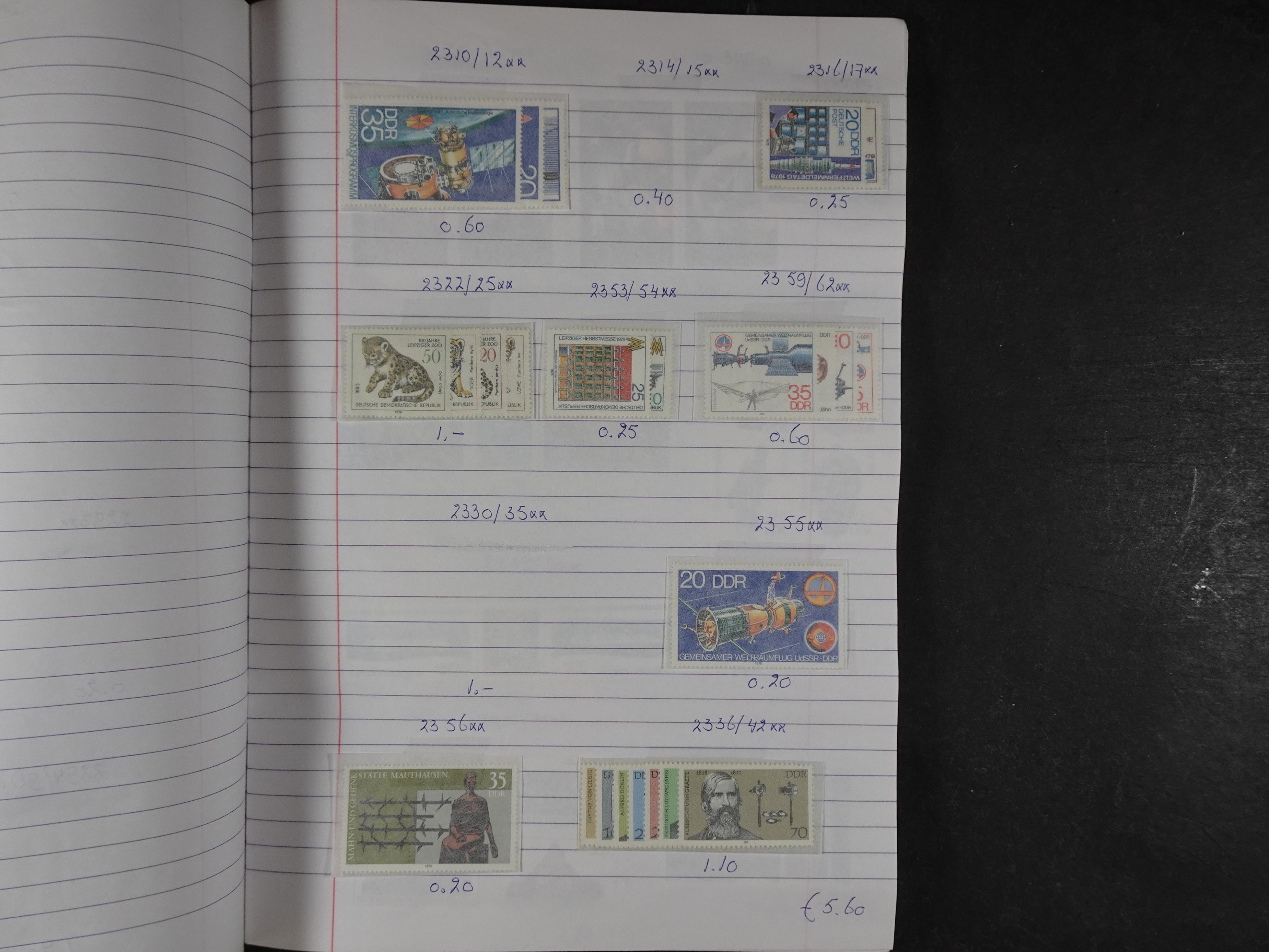 Mooie partij gelopen Rondzendboekjes.
Veel postfris.
Enorme restwaarde 389