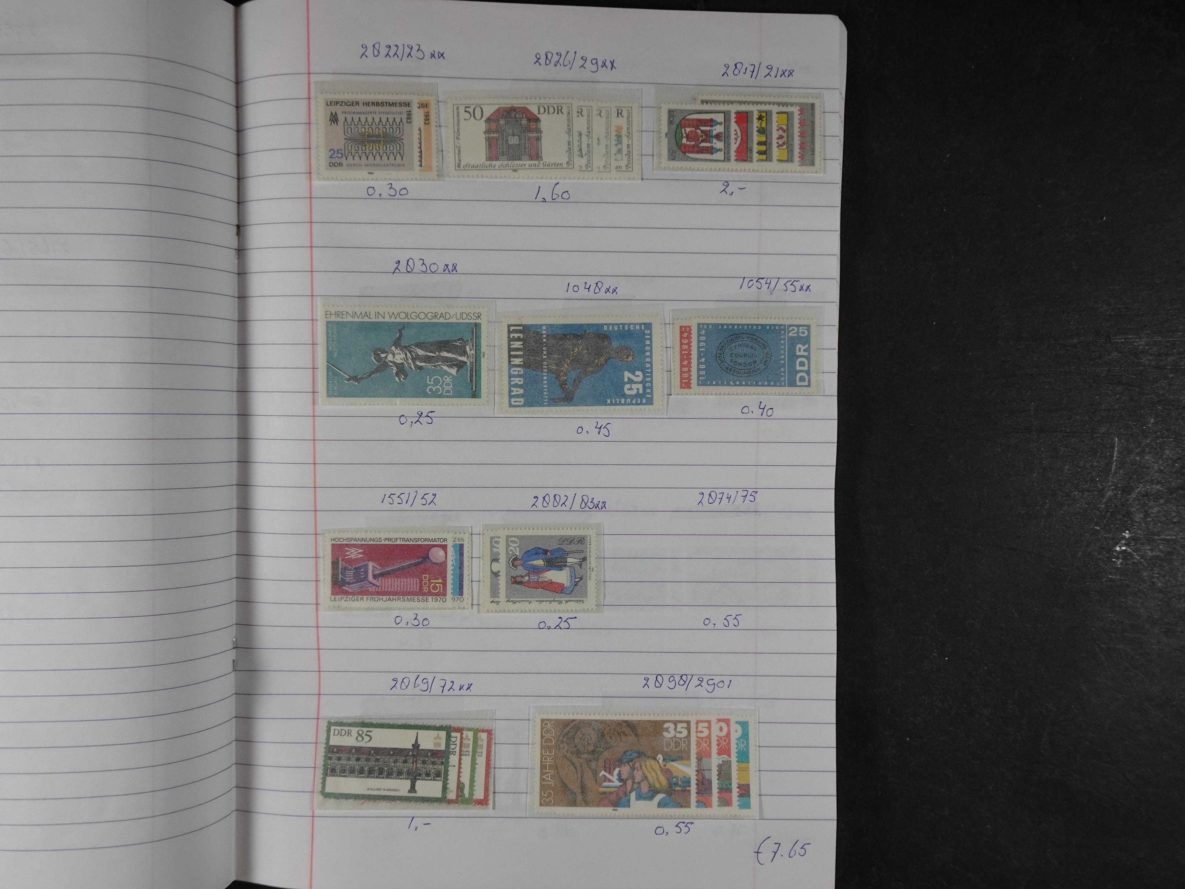 Mooie partij gelopen Rondzendboekjes.
Veel postfris.
Enorme restwaarde 394