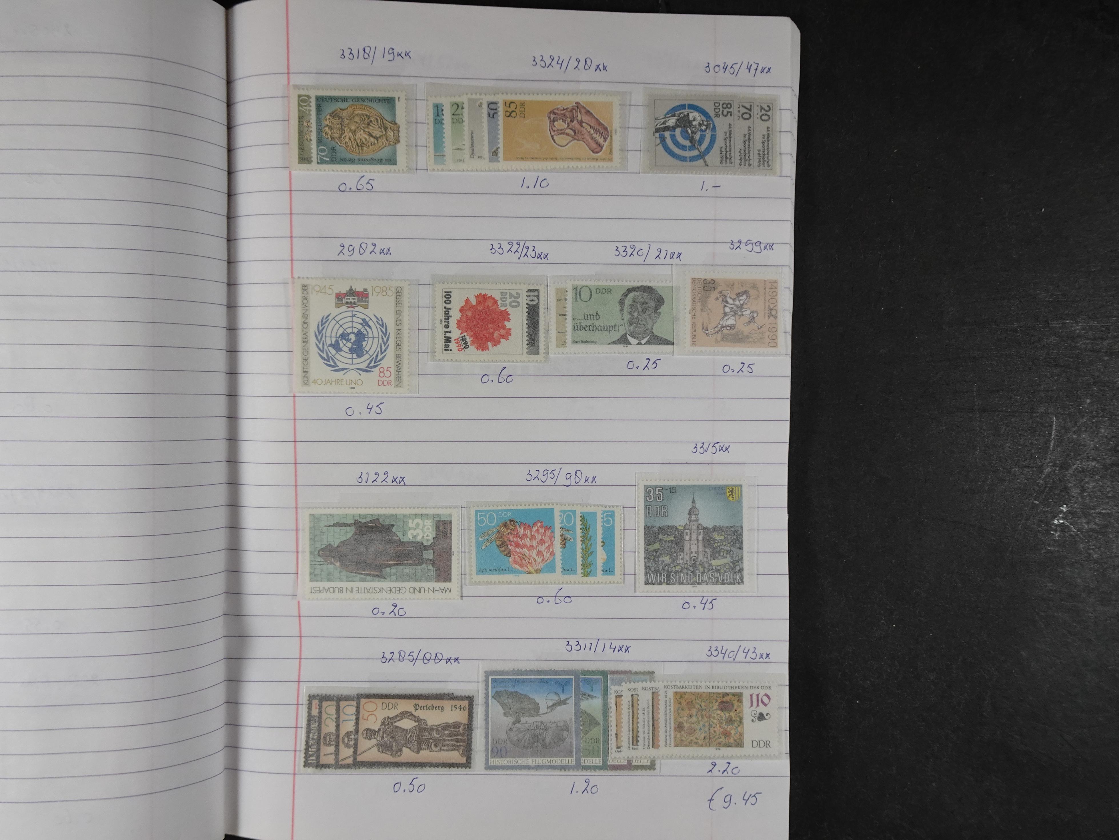 Mooie partij gelopen Rondzendboekjes.
Veel postfris.
Enorme restwaarde 396