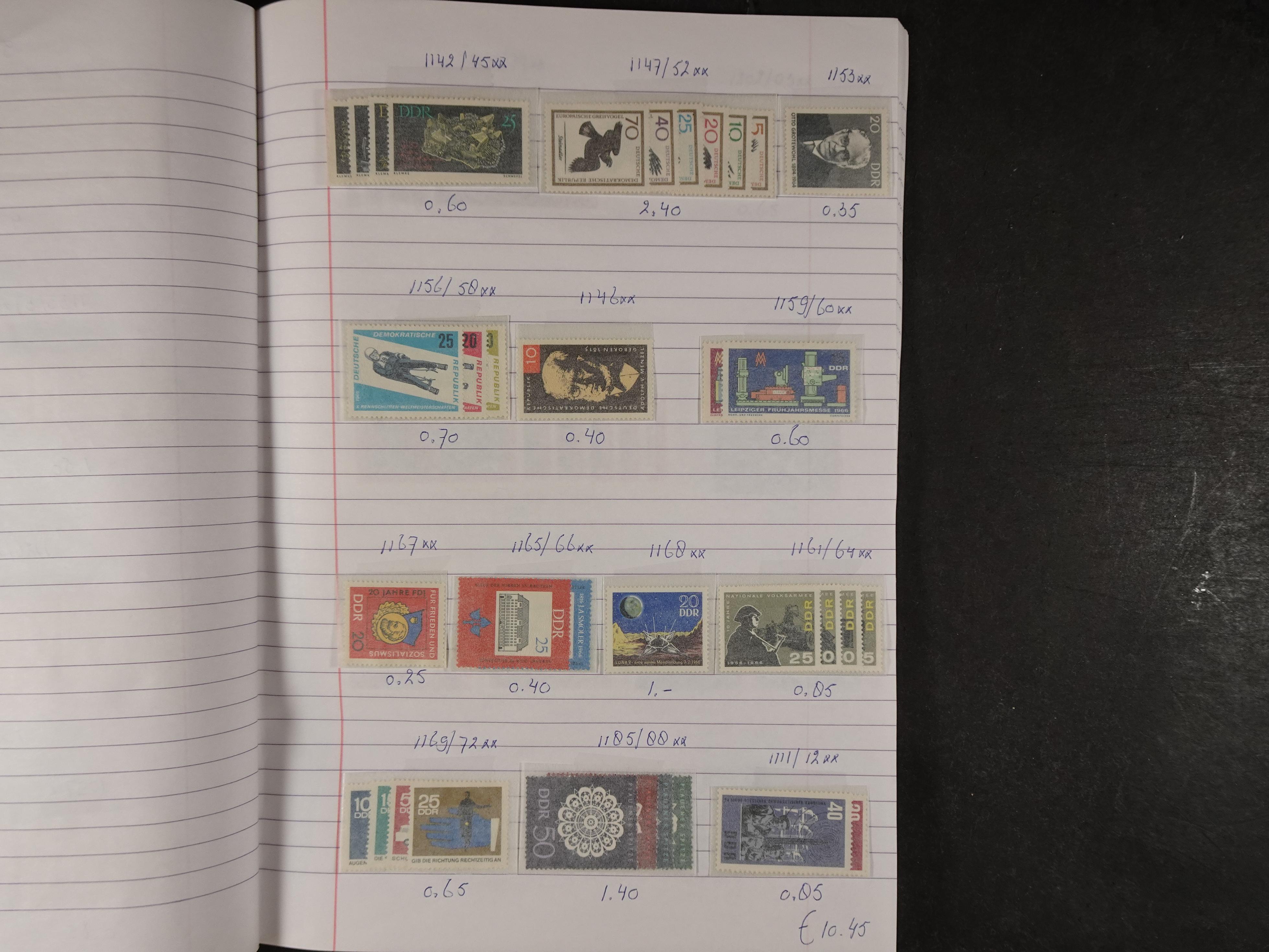 Mooie partij gelopen Rondzendboekjes.
Veel postfris.
Enorme restwaarde 400