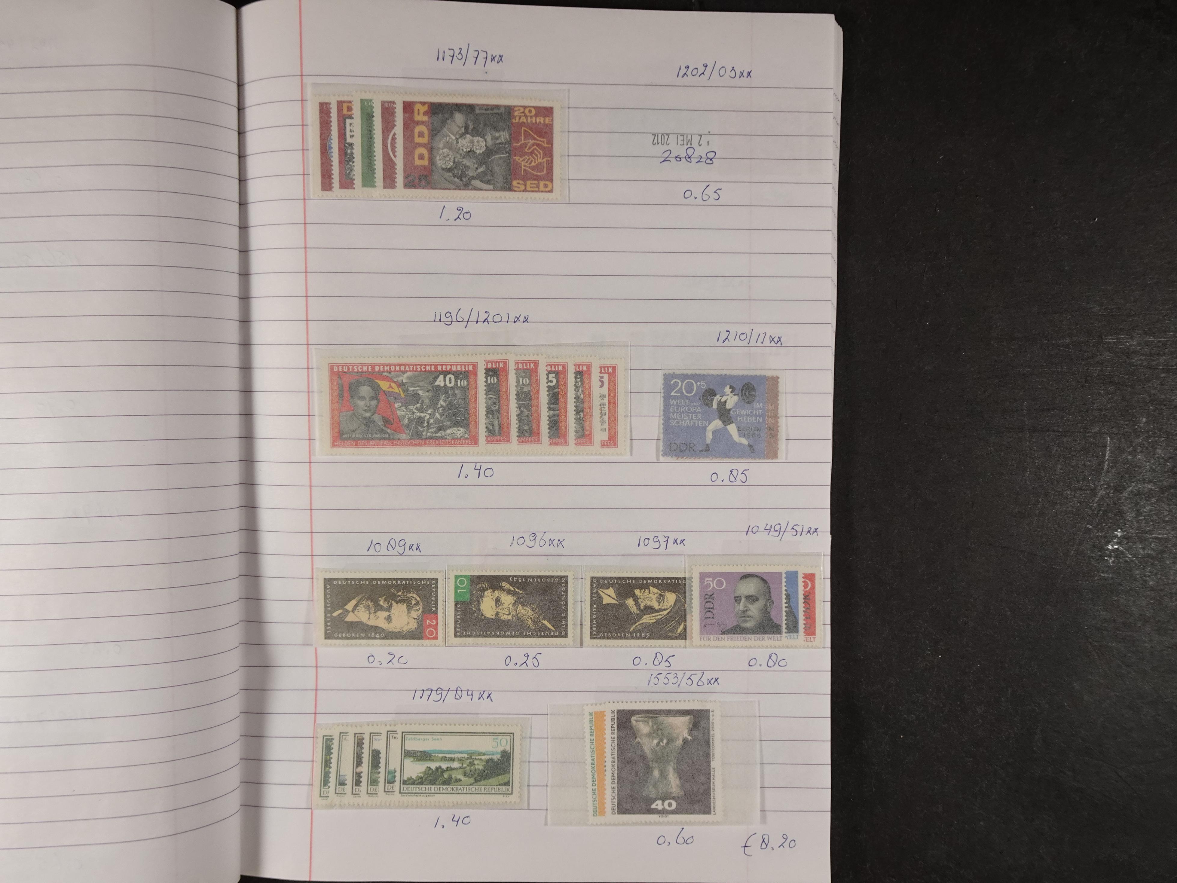 Mooie partij gelopen Rondzendboekjes.
Veel postfris.
Enorme restwaarde 401