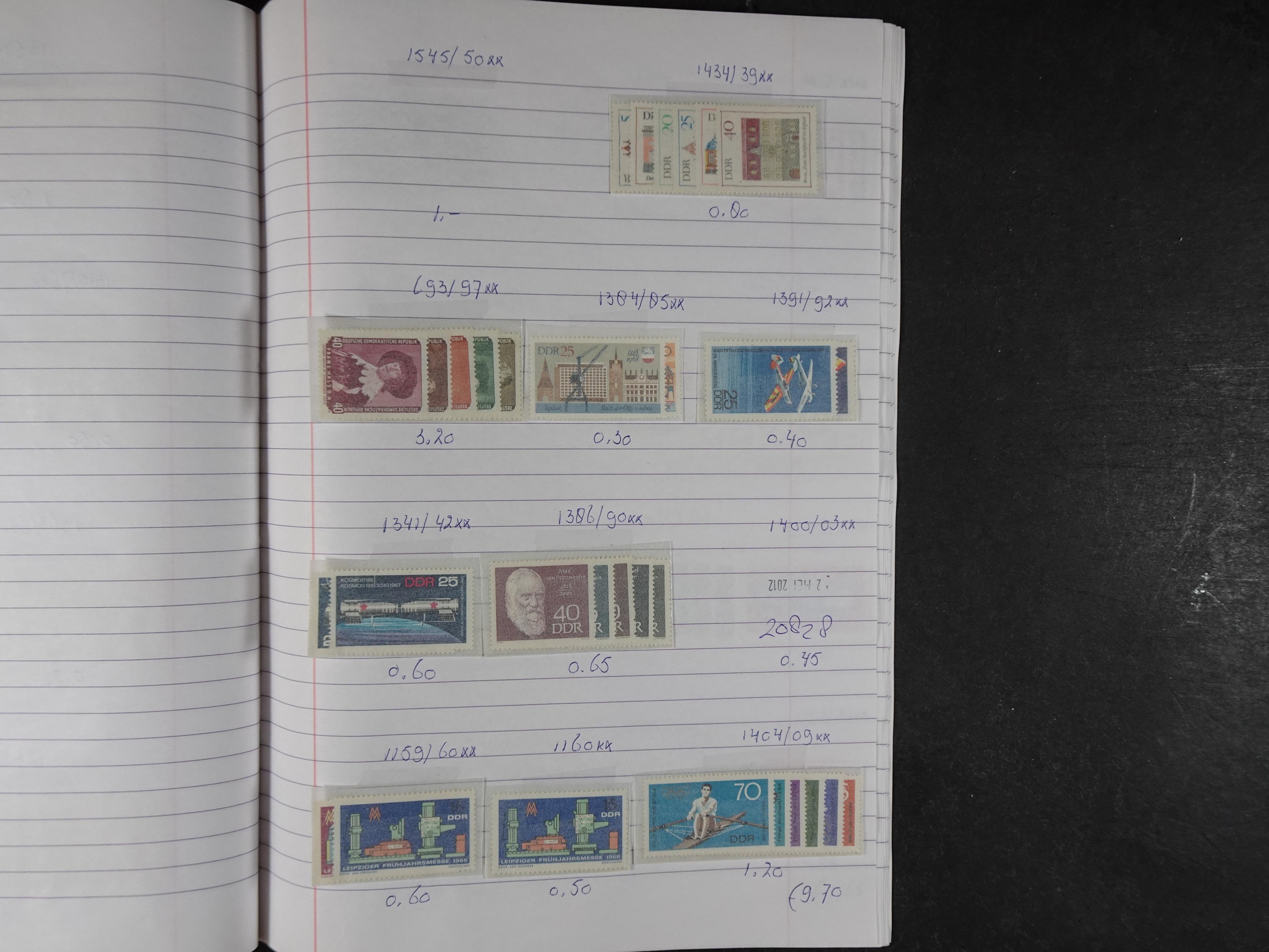 Mooie partij gelopen Rondzendboekjes.
Veel postfris.
Enorme restwaarde 407