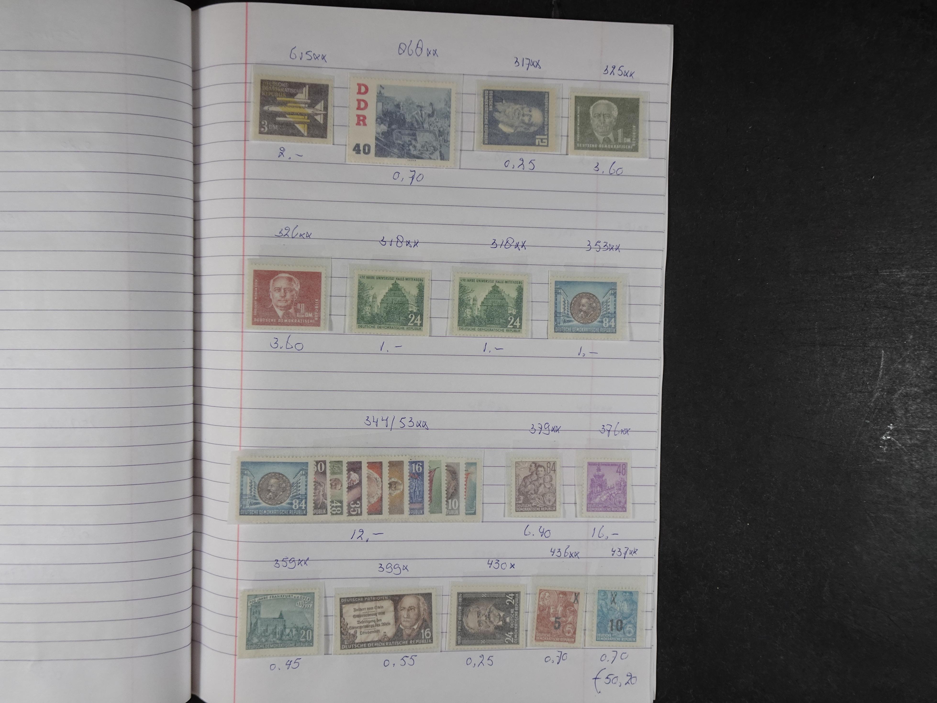 Mooie partij gelopen Rondzendboekjes.
Veel postfris.
Enorme restwaarde 411