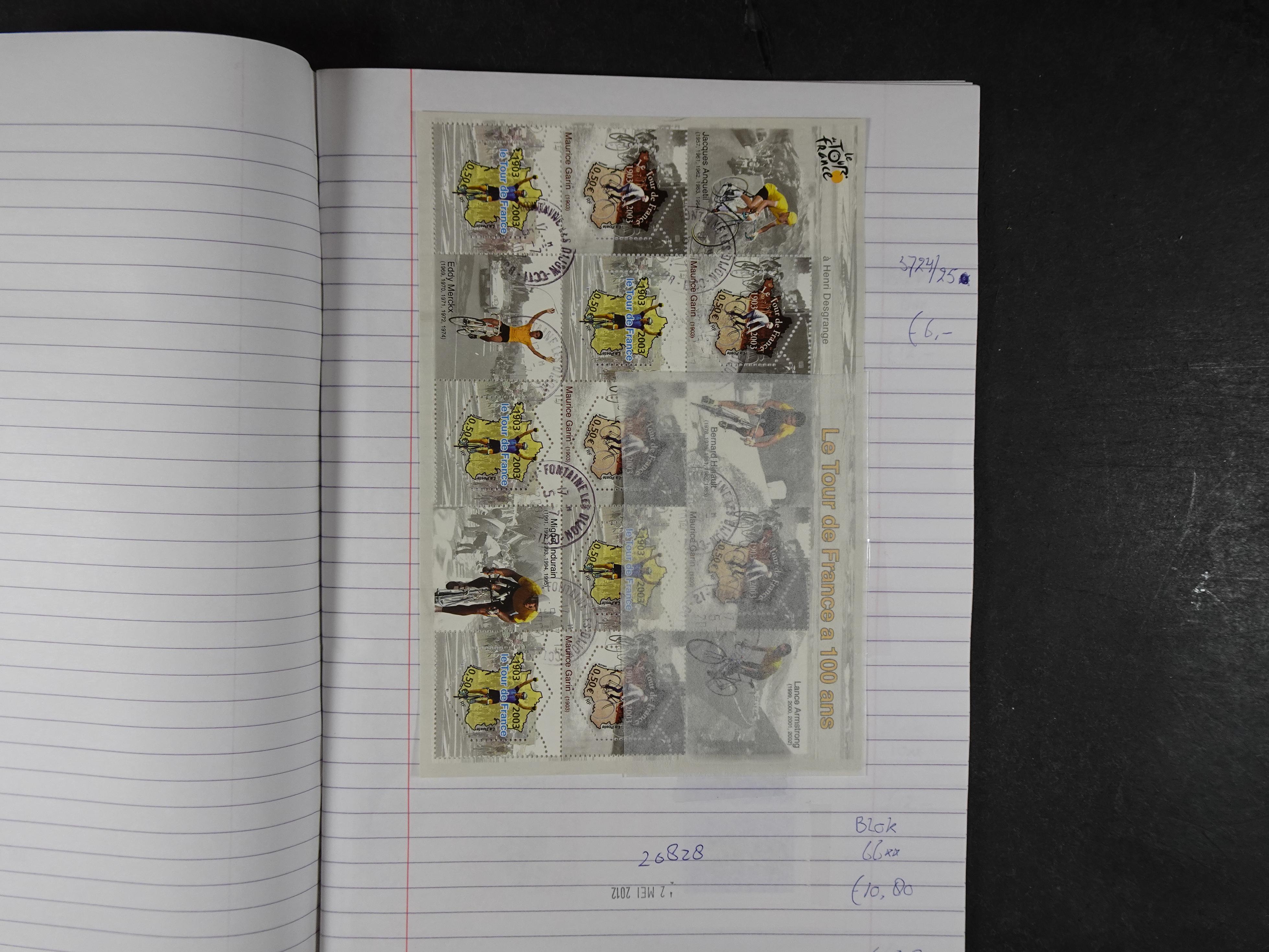 Mooie partij gelopen Rondzendboekjes.
Veel postfris.
Enorme restwaarde 414