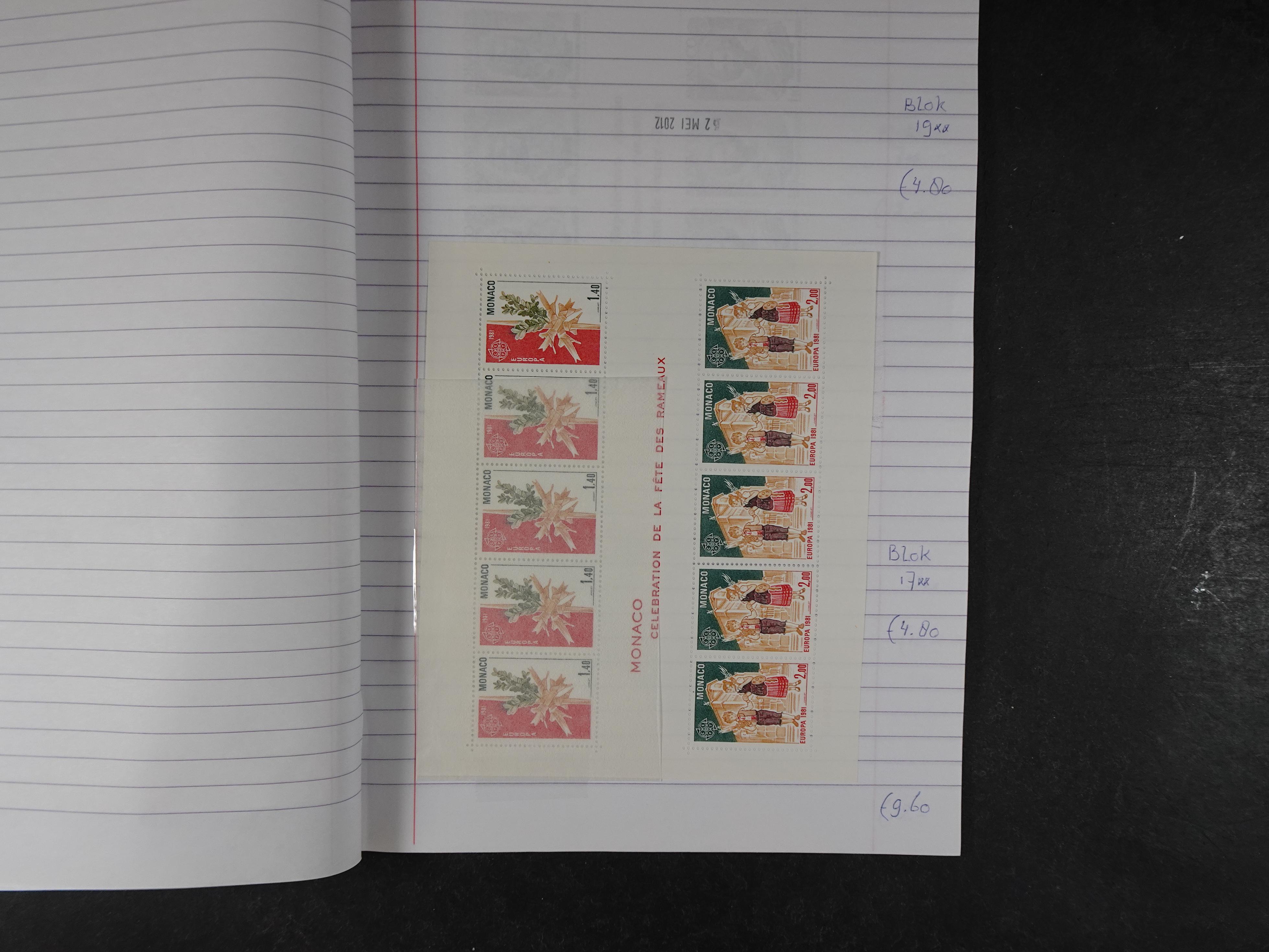 Mooie partij gelopen Rondzendboekjes.
Veel postfris.
Enorme restwaarde 416