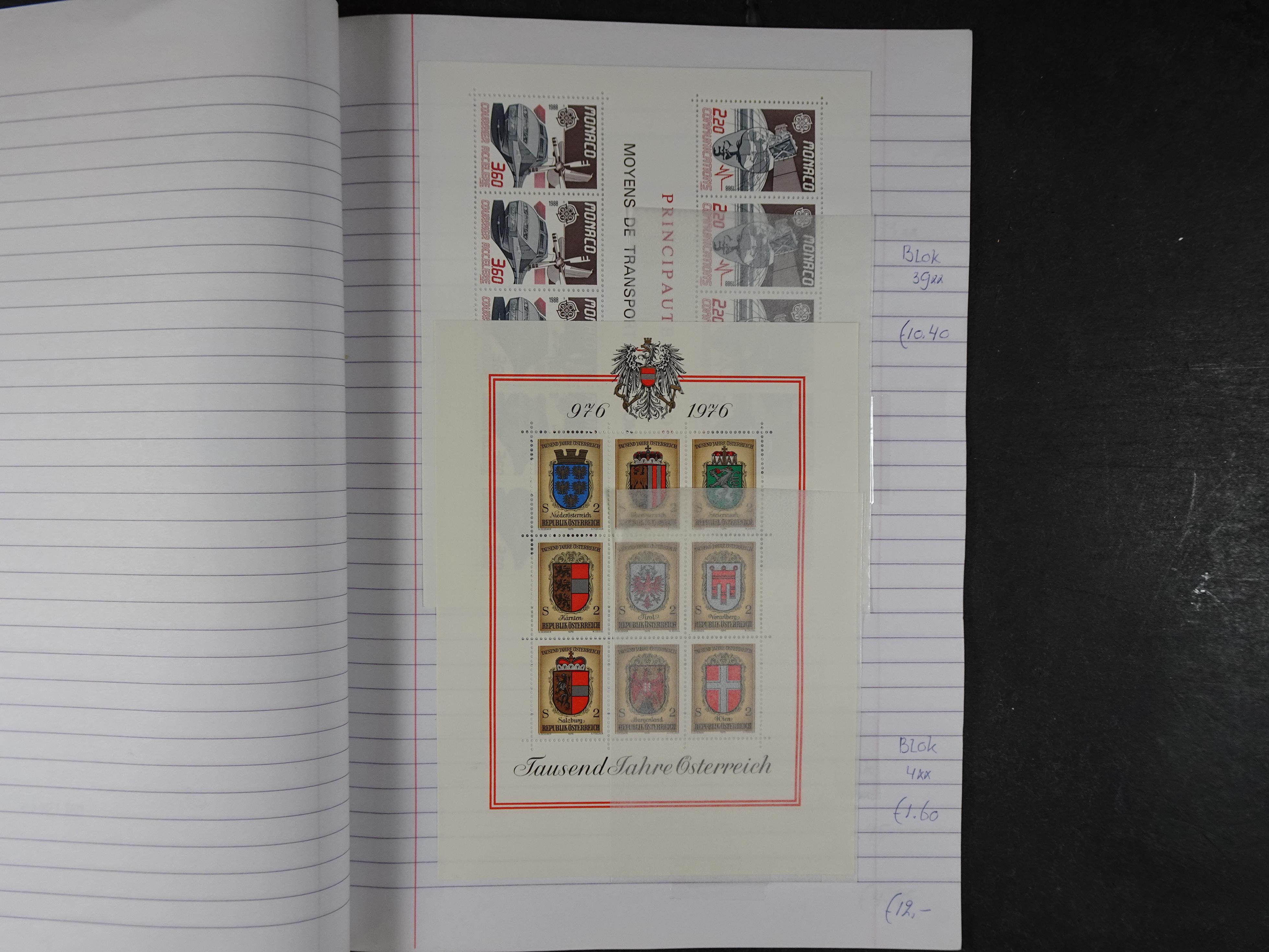 Mooie partij gelopen Rondzendboekjes.
Veel postfris.
Enorme restwaarde 418