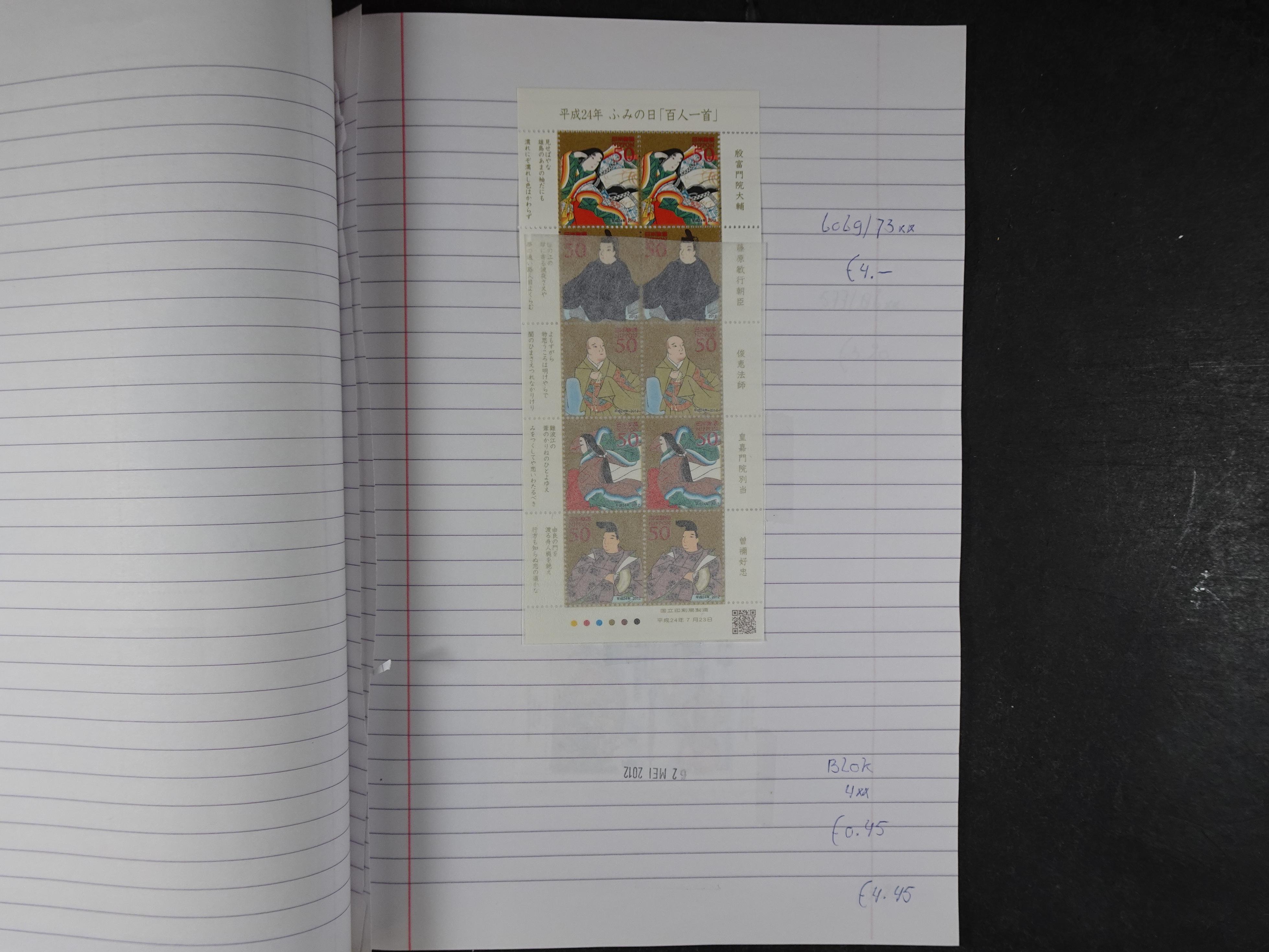 Mooie partij gelopen Rondzendboekjes.
Veel postfris.
Enorme restwaarde 419