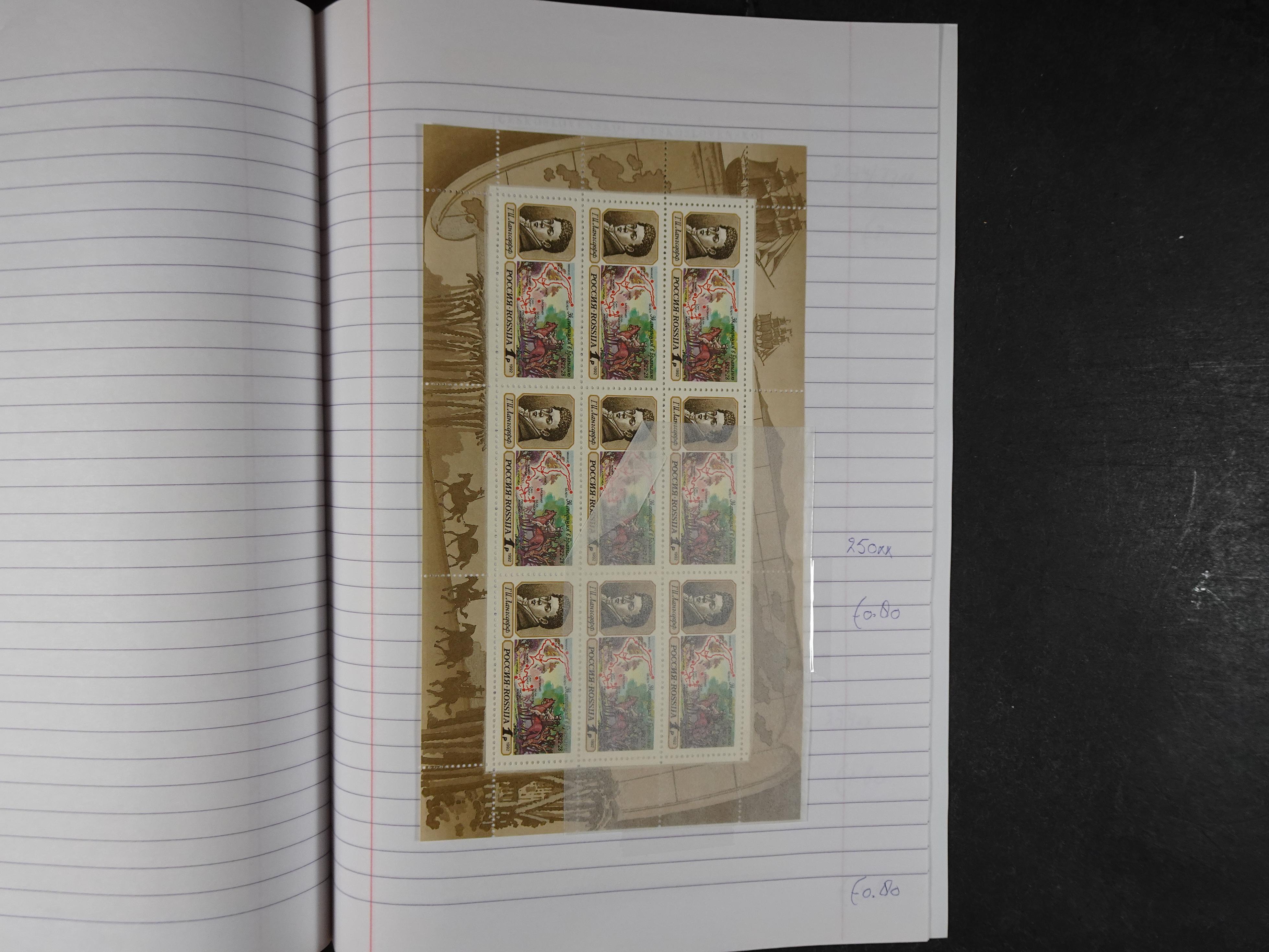 Mooie partij gelopen Rondzendboekjes.
Veel postfris.
Enorme restwaarde 424