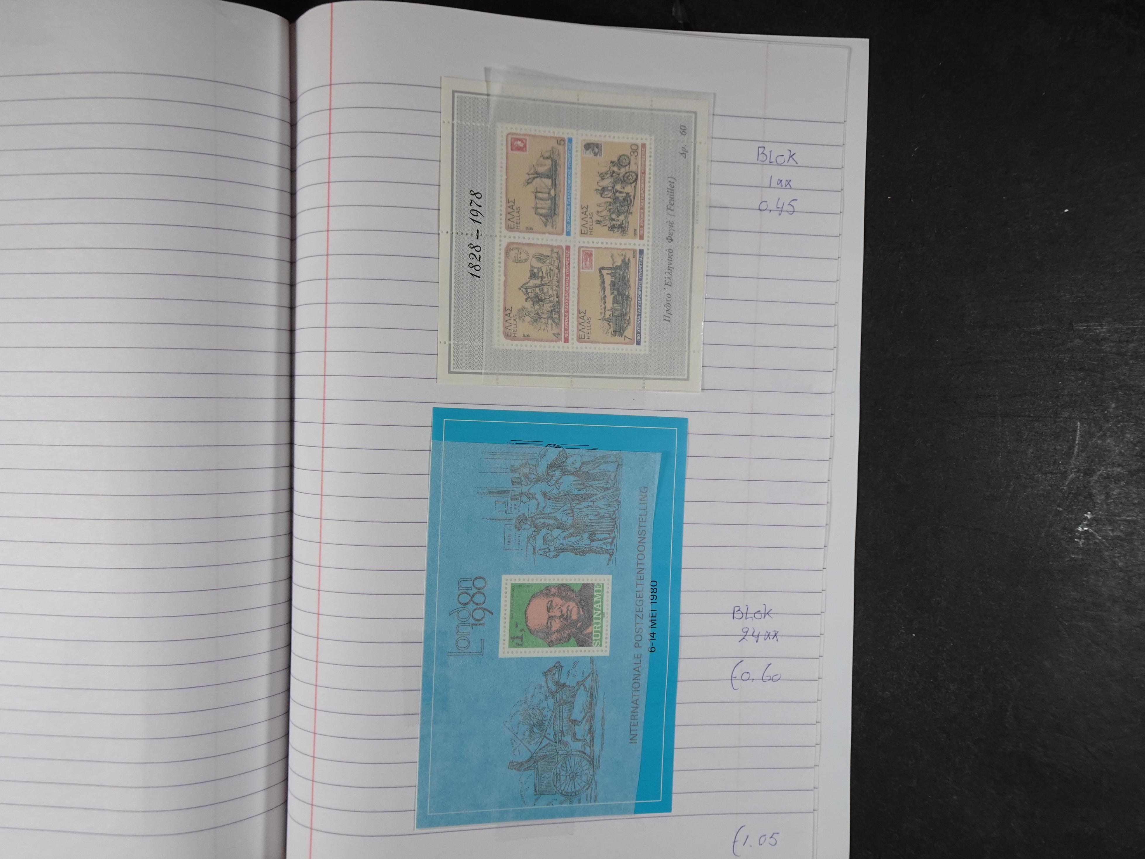 Mooie partij gelopen Rondzendboekjes.
Veel postfris.
Enorme restwaarde 426