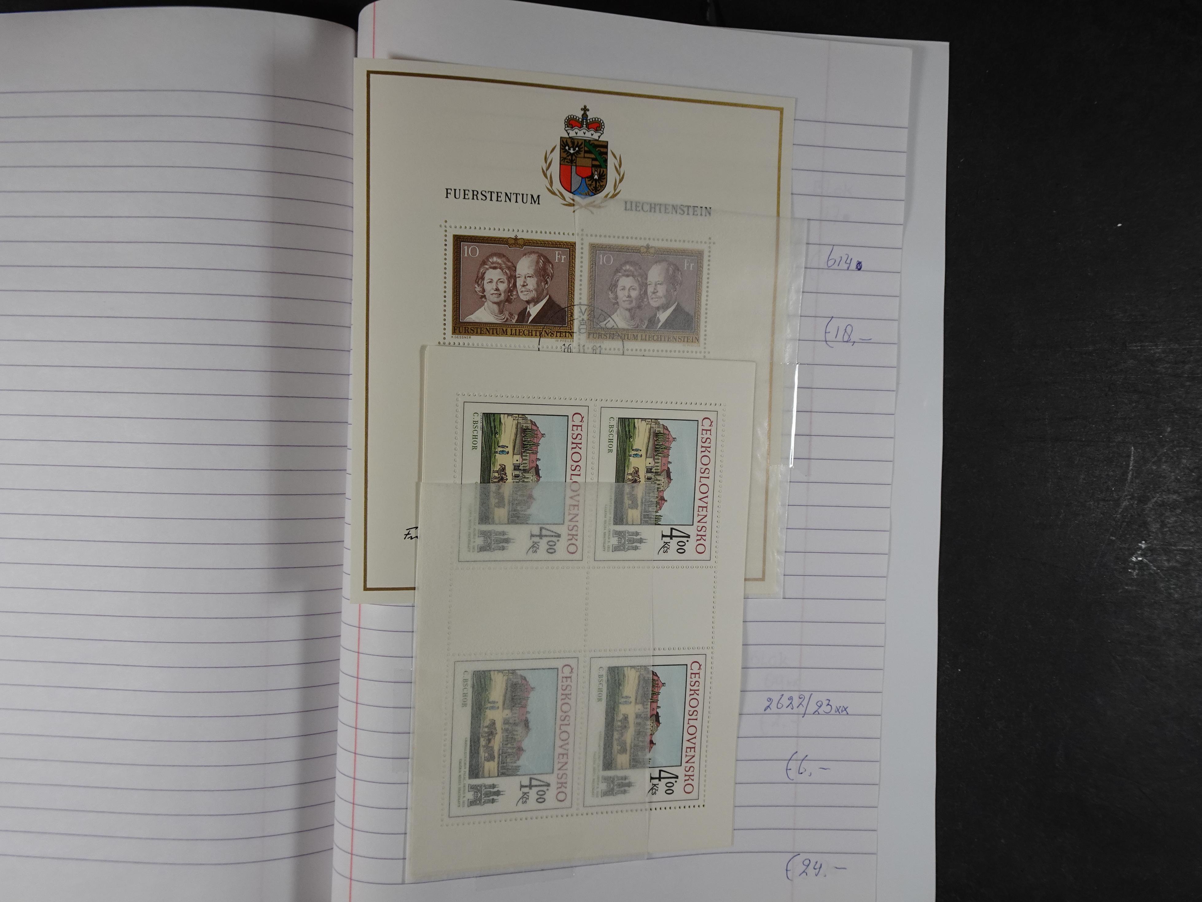 Mooie partij gelopen Rondzendboekjes.
Veel postfris.
Enorme restwaarde 427