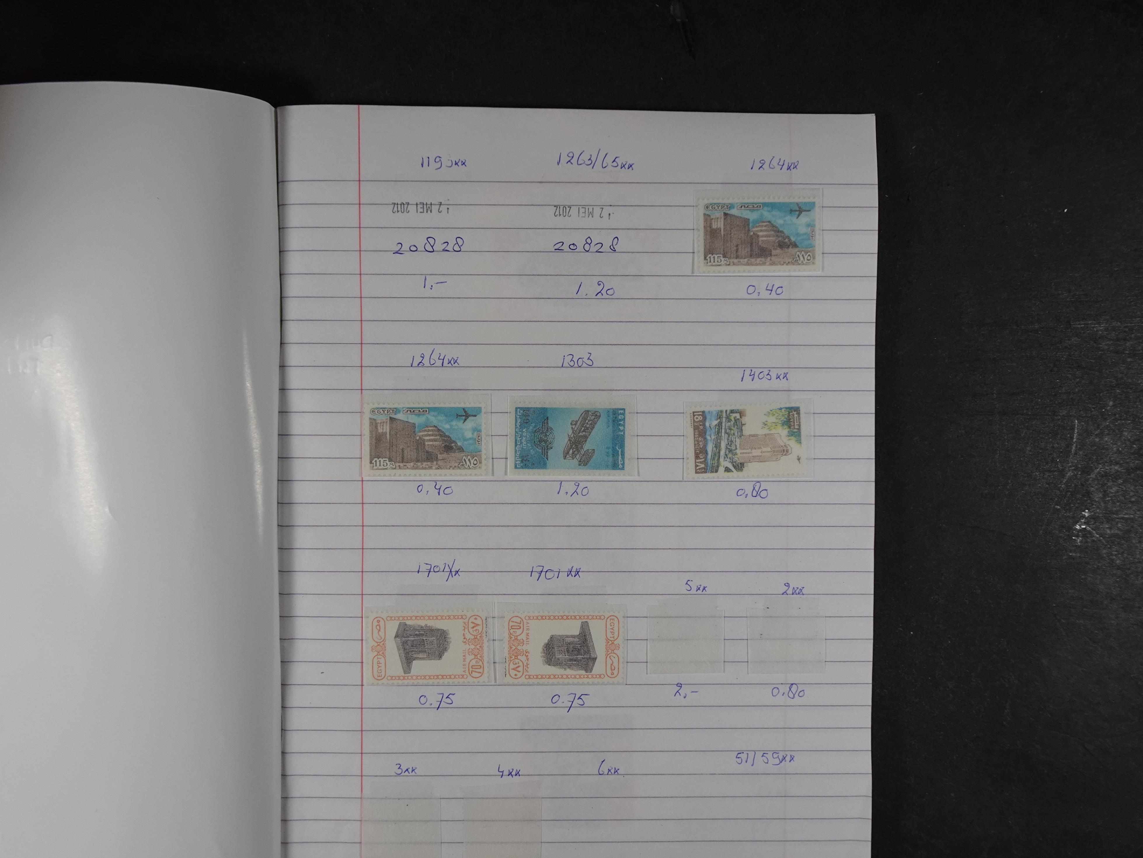 Mooie partij gelopen Rondzendboekjes.
Veel postfris.
Enorme restwaarde 428