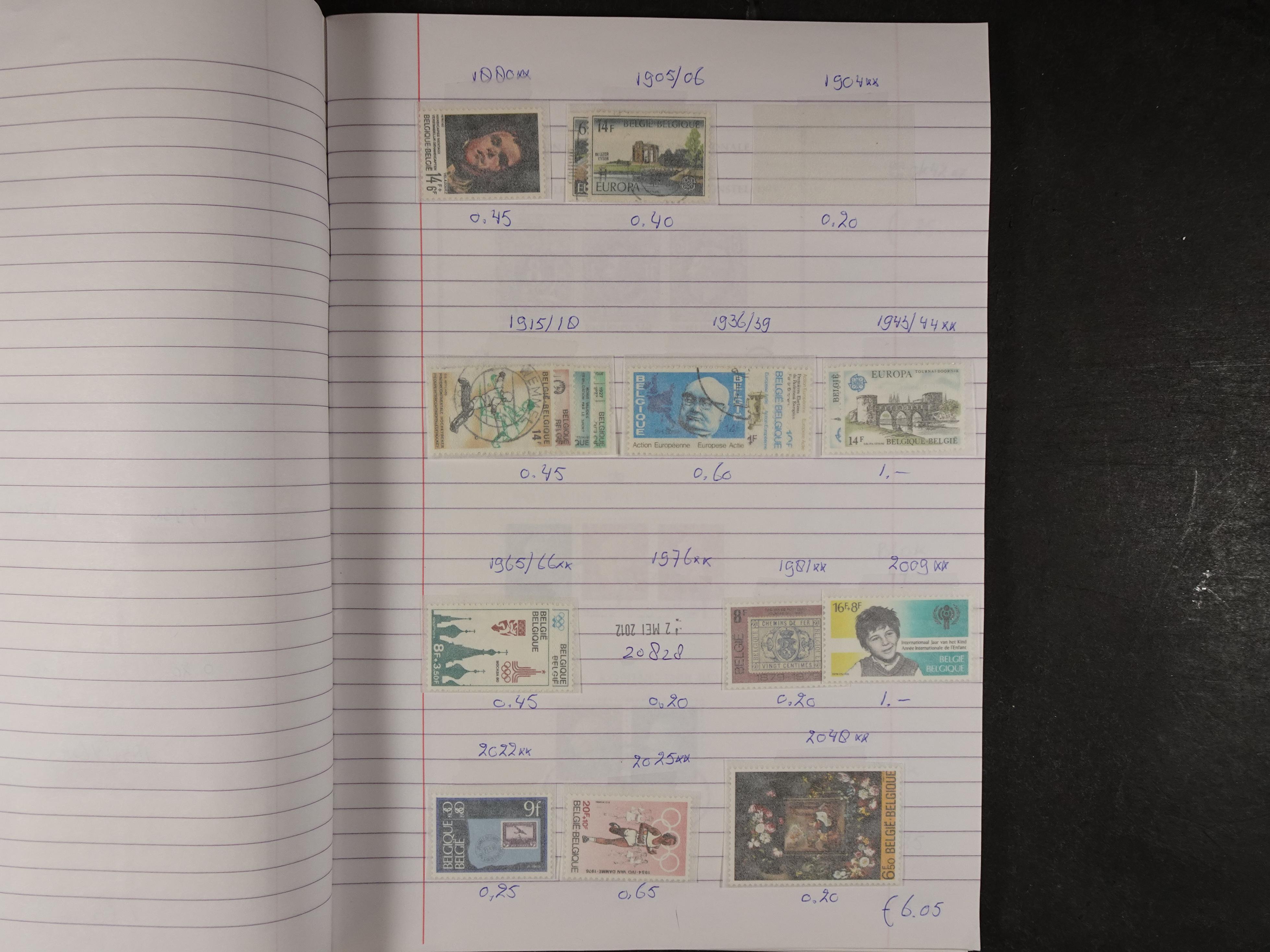 Mooie partij gelopen Rondzendboekjes.
Veel postfris.
Enorme restwaarde 434