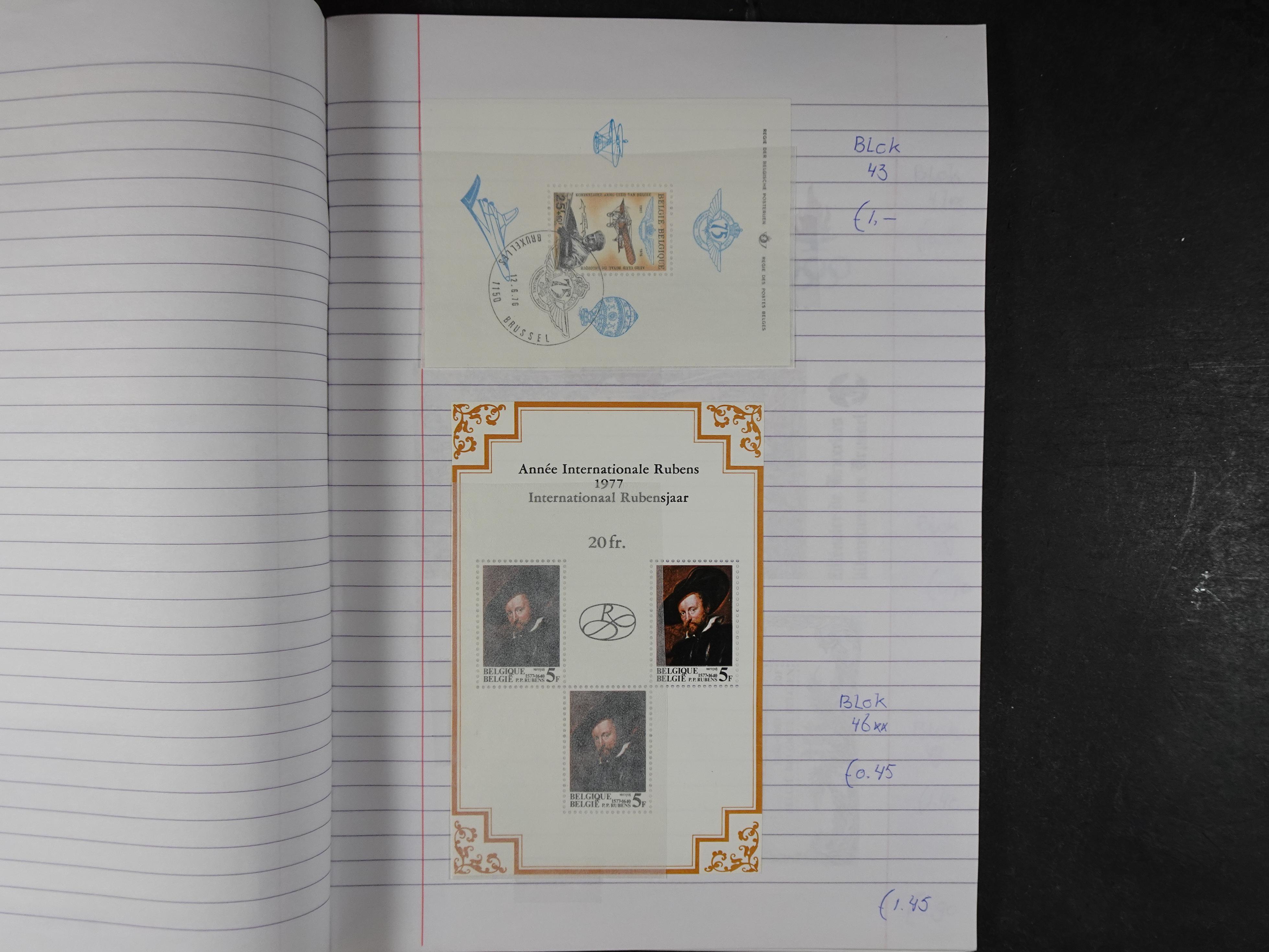 Mooie partij gelopen Rondzendboekjes.
Veel postfris.
Enorme restwaarde 436