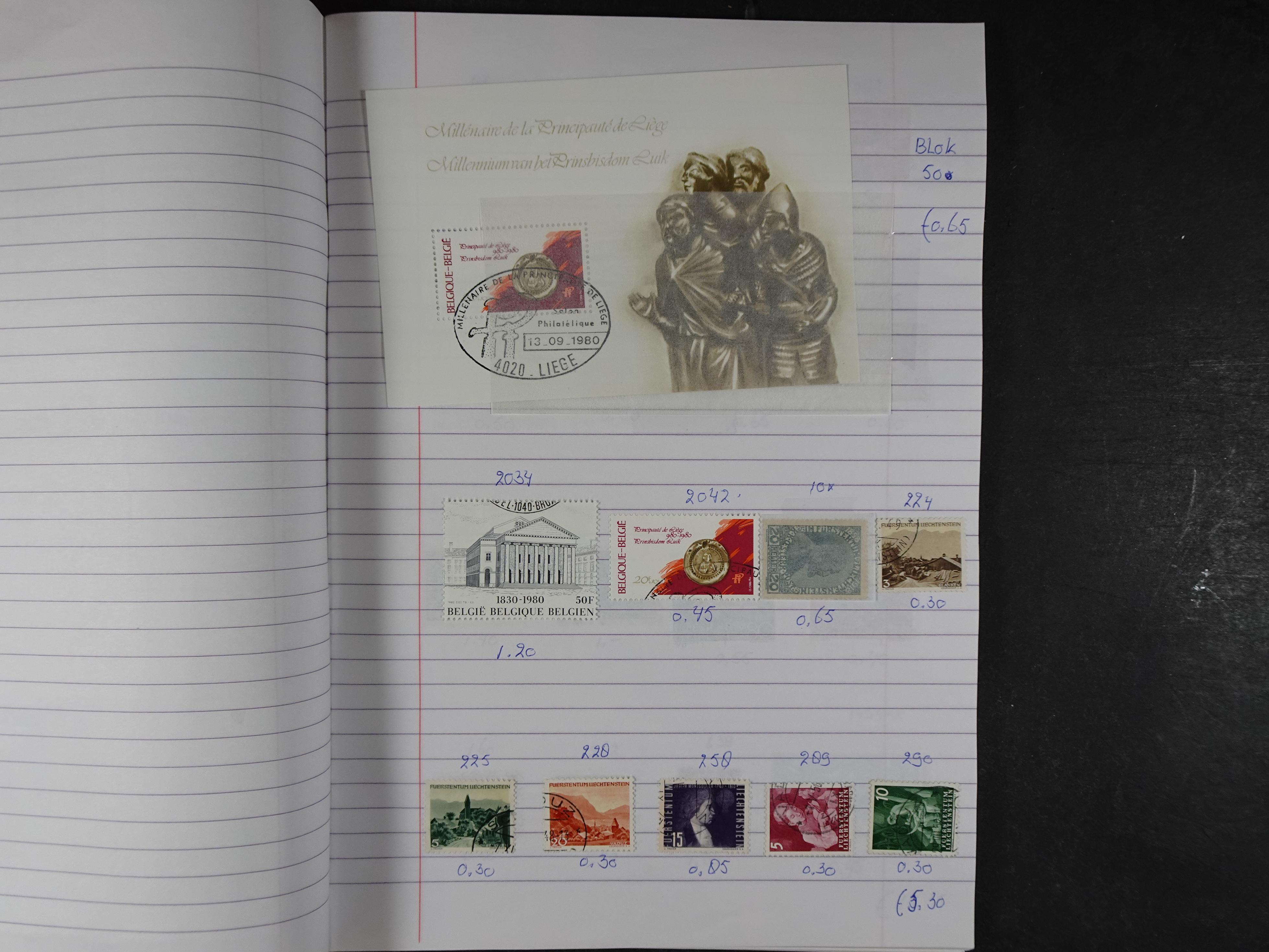 Mooie partij gelopen Rondzendboekjes.
Veel postfris.
Enorme restwaarde 438