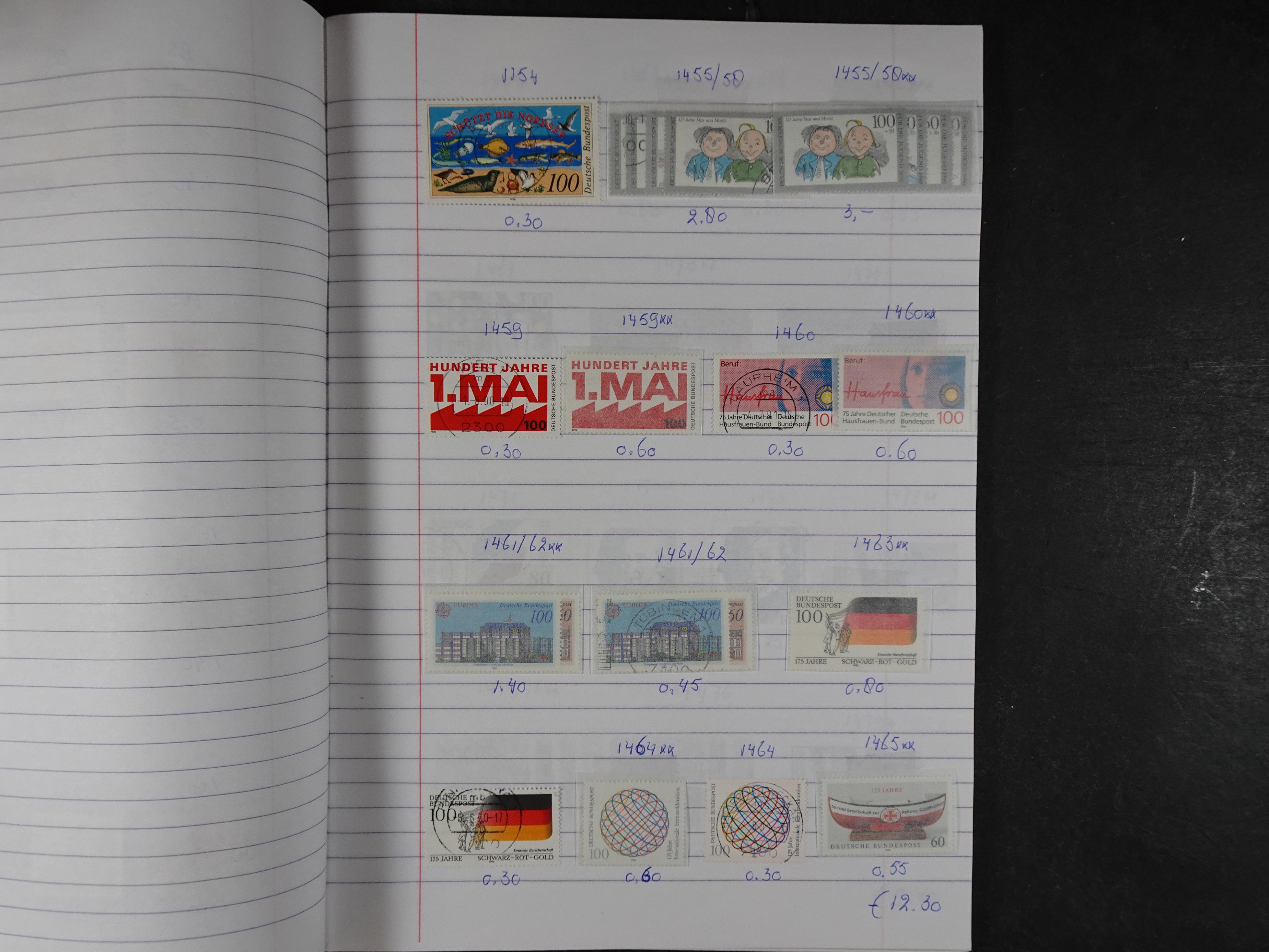 Mooie partij gelopen Rondzendboekjes.
Veel postfris.
Enorme restwaarde 440