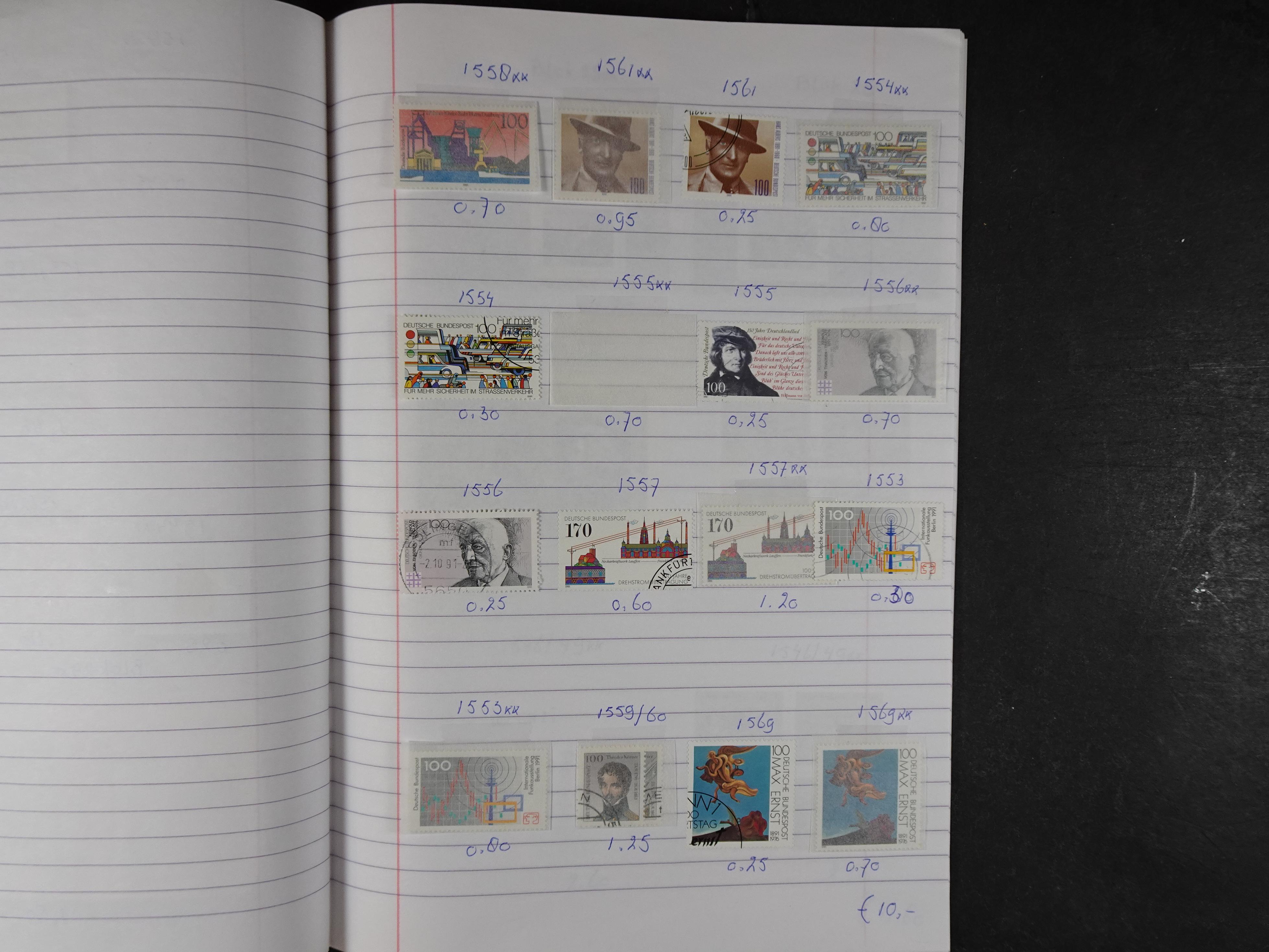 Mooie partij gelopen Rondzendboekjes.
Veel postfris.
Enorme restwaarde 450