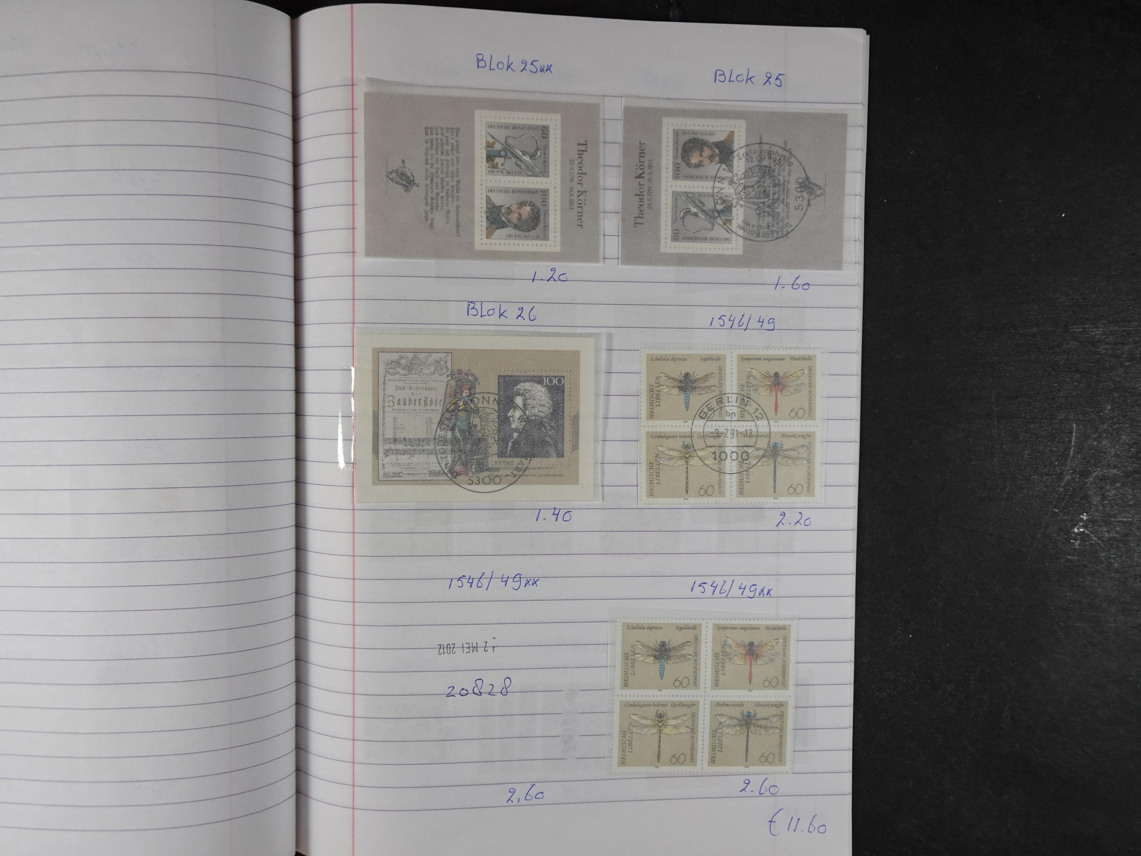 Mooie partij gelopen Rondzendboekjes.
Veel postfris.
Enorme restwaarde 451