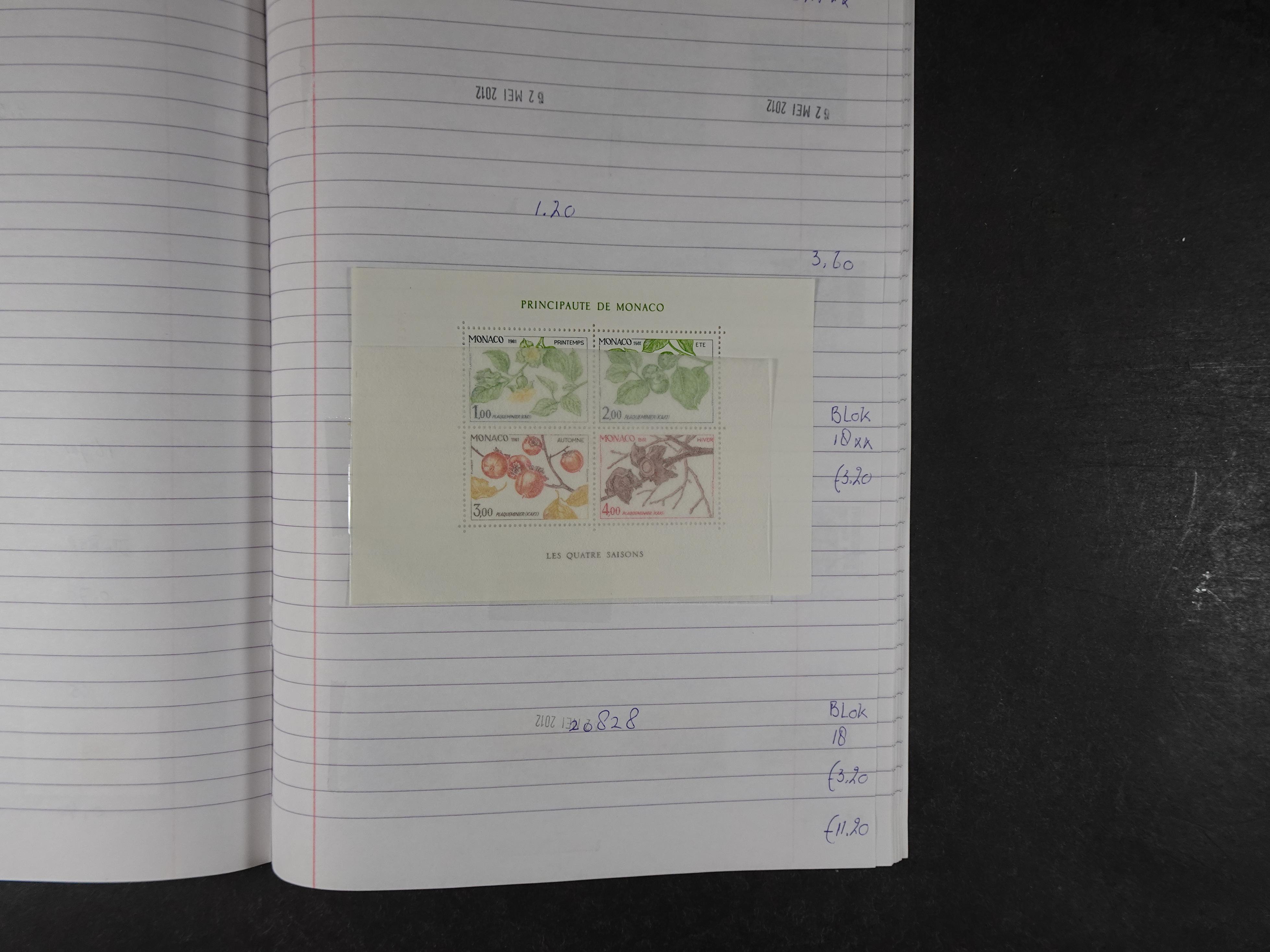 Mooie partij gelopen Rondzendboekjes.
Veel postfris.
Enorme restwaarde 485