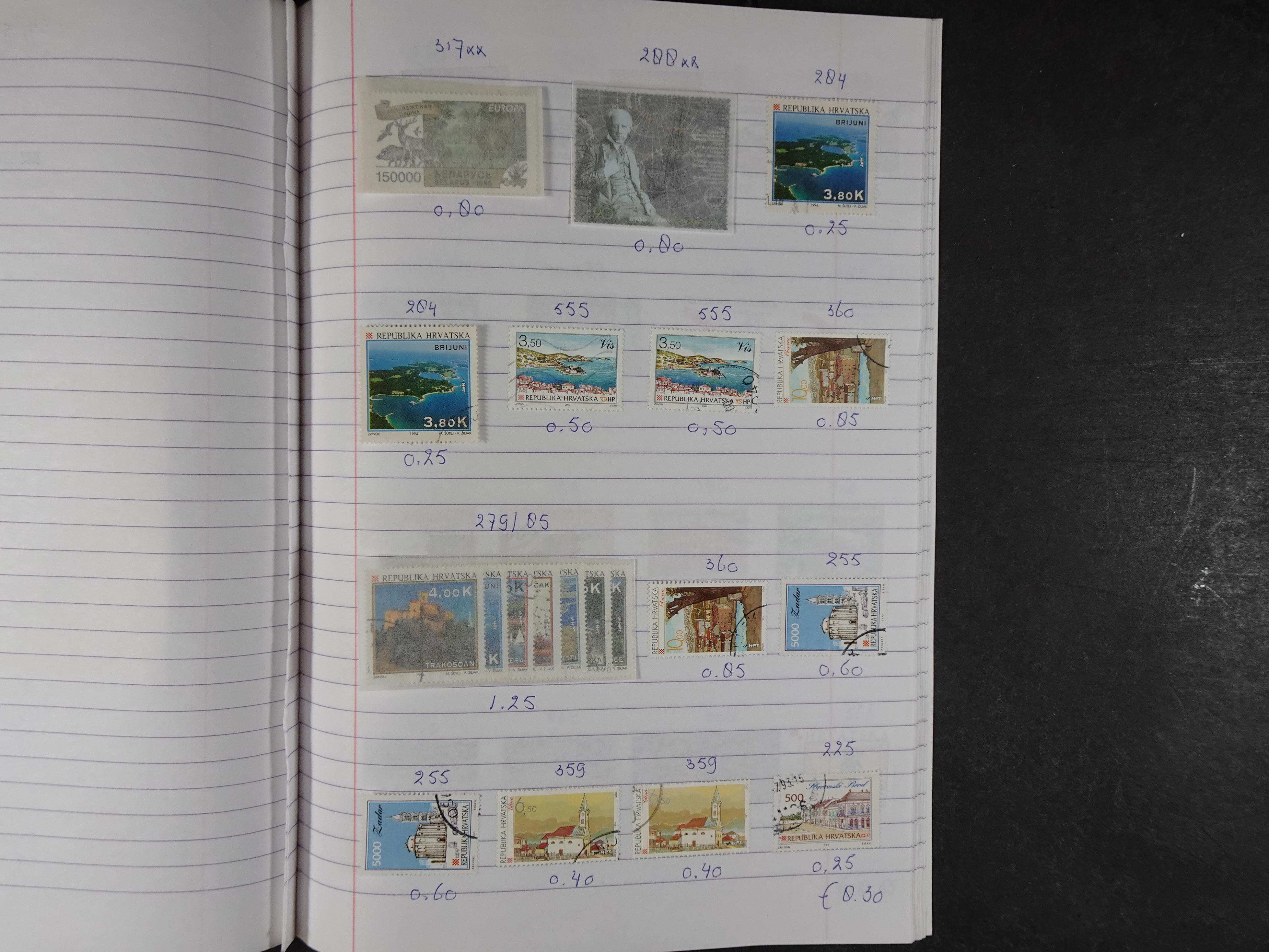 Mooie partij gelopen Rondzendboekjes.
Veel postfris.
Enorme restwaarde 486