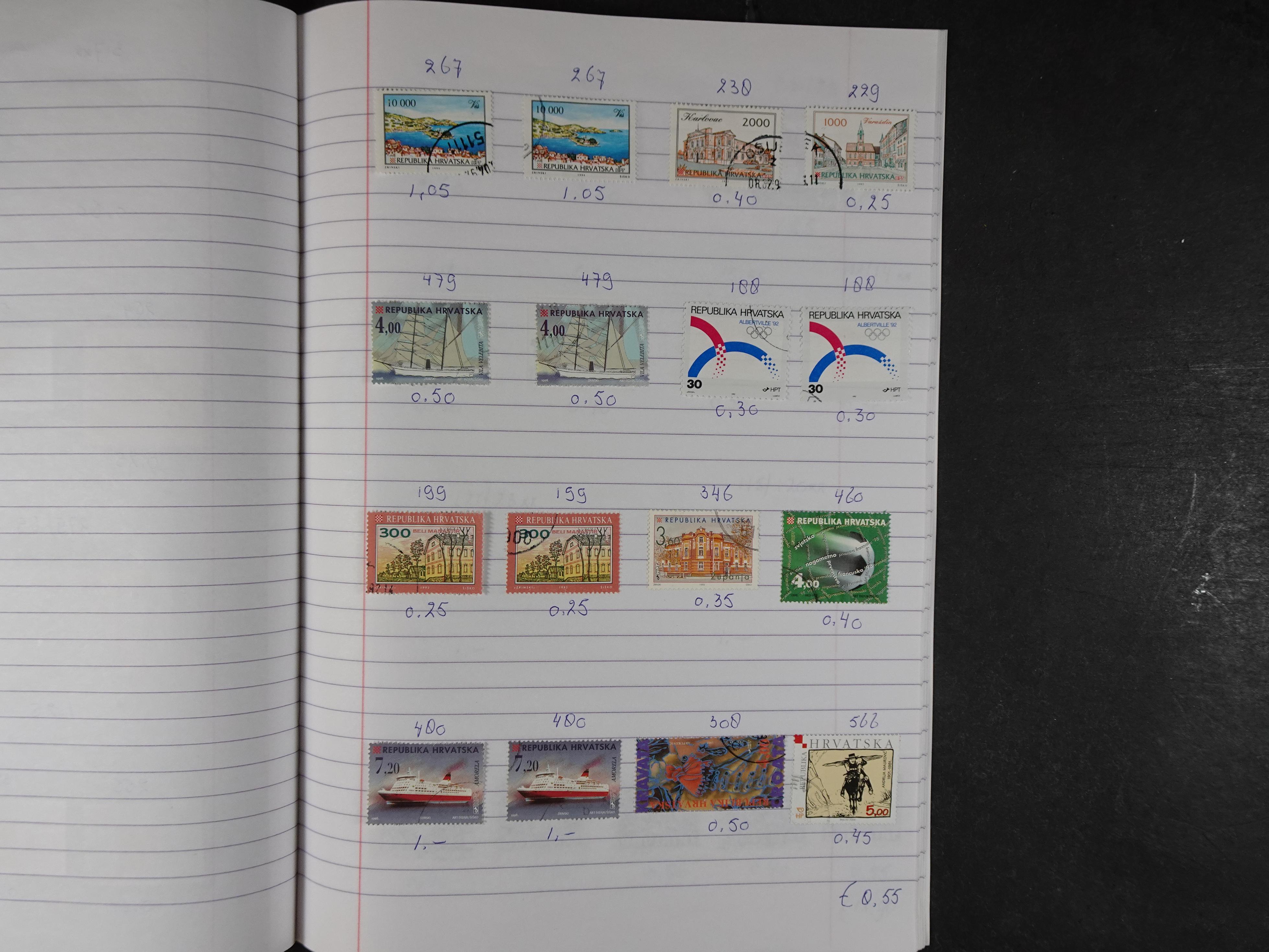 Mooie partij gelopen Rondzendboekjes.
Veel postfris.
Enorme restwaarde 487