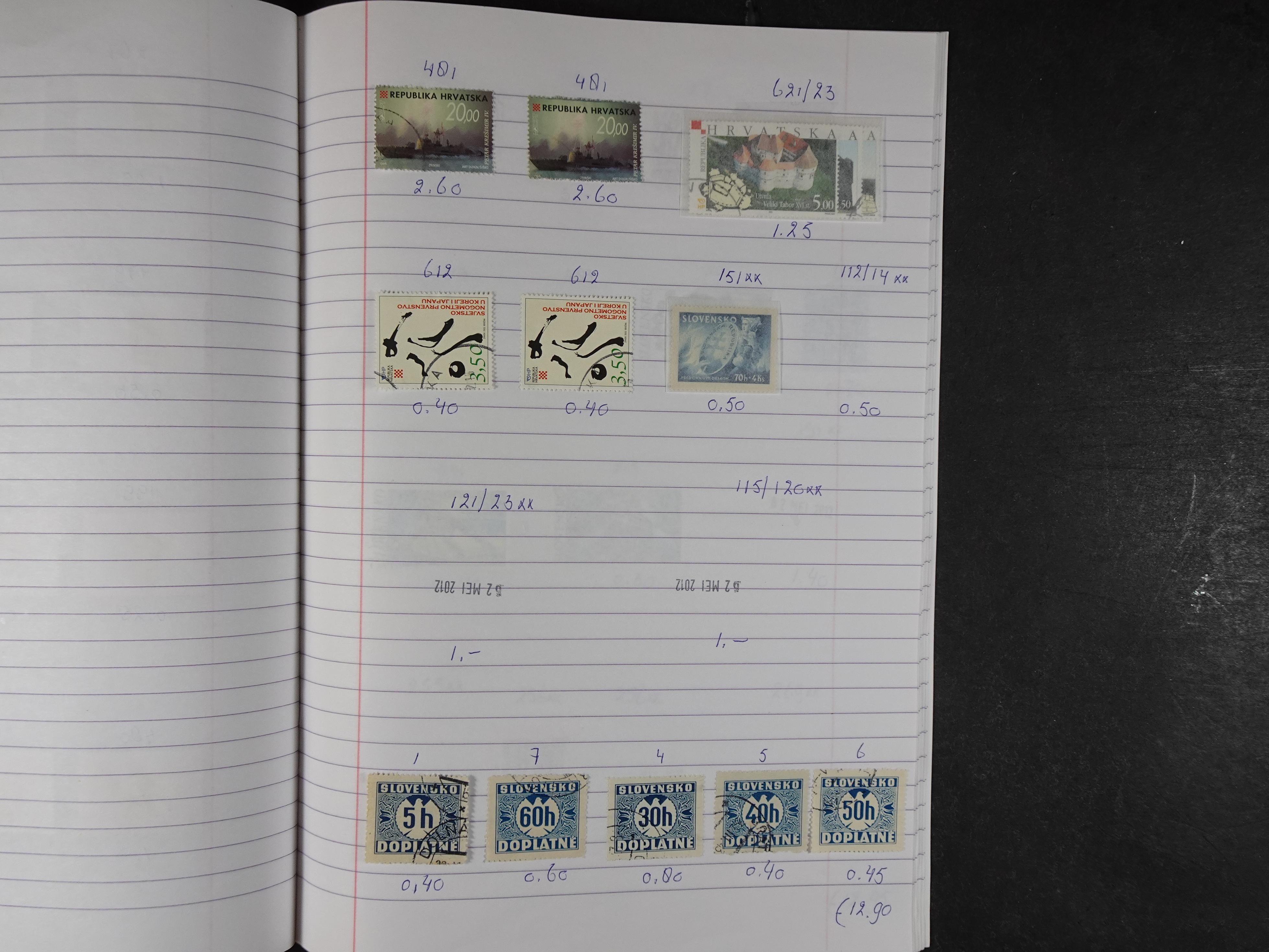 Mooie partij gelopen Rondzendboekjes.
Veel postfris.
Enorme restwaarde 488