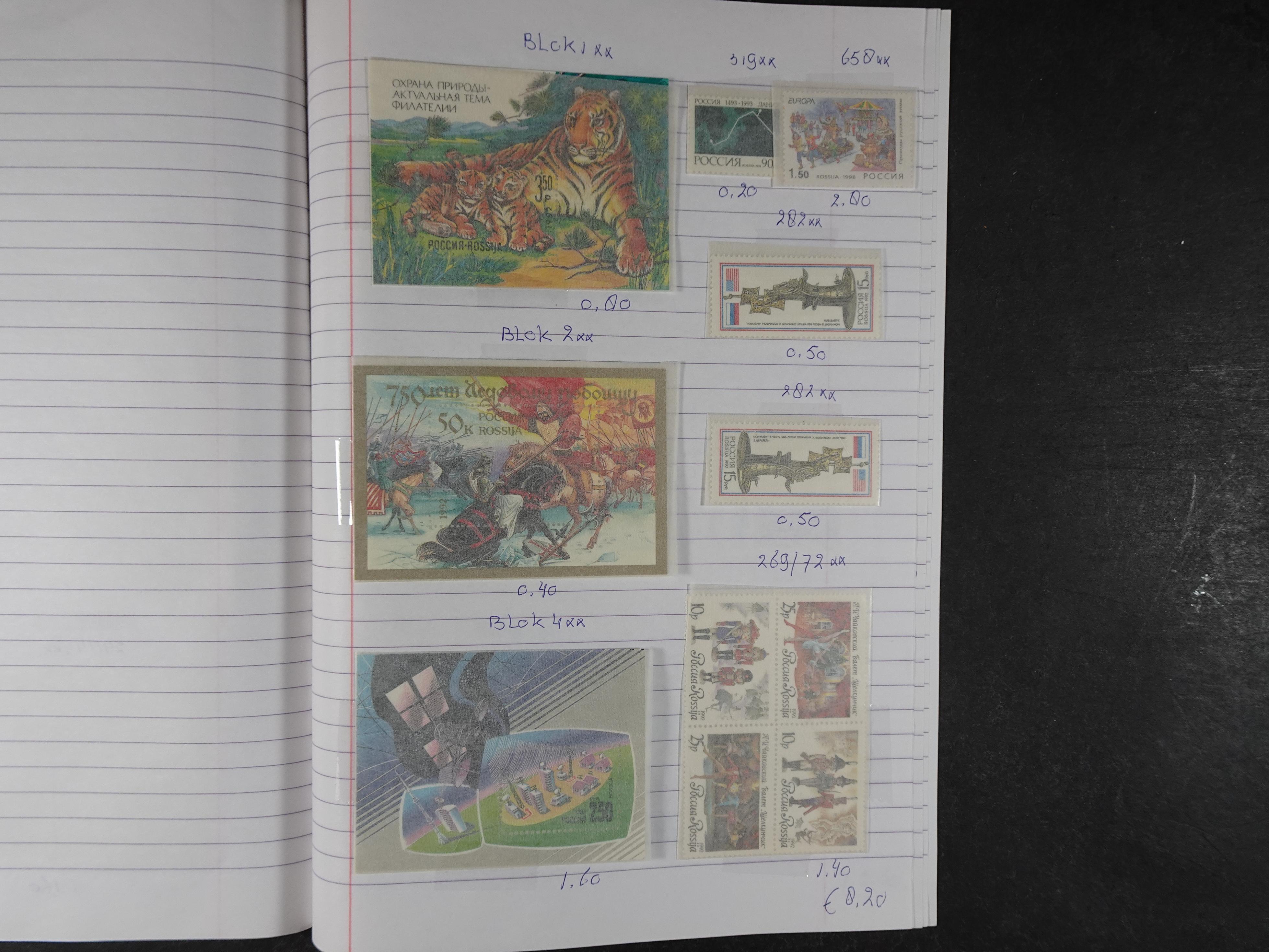 Mooie partij gelopen Rondzendboekjes.
Veel postfris.
Enorme restwaarde 494