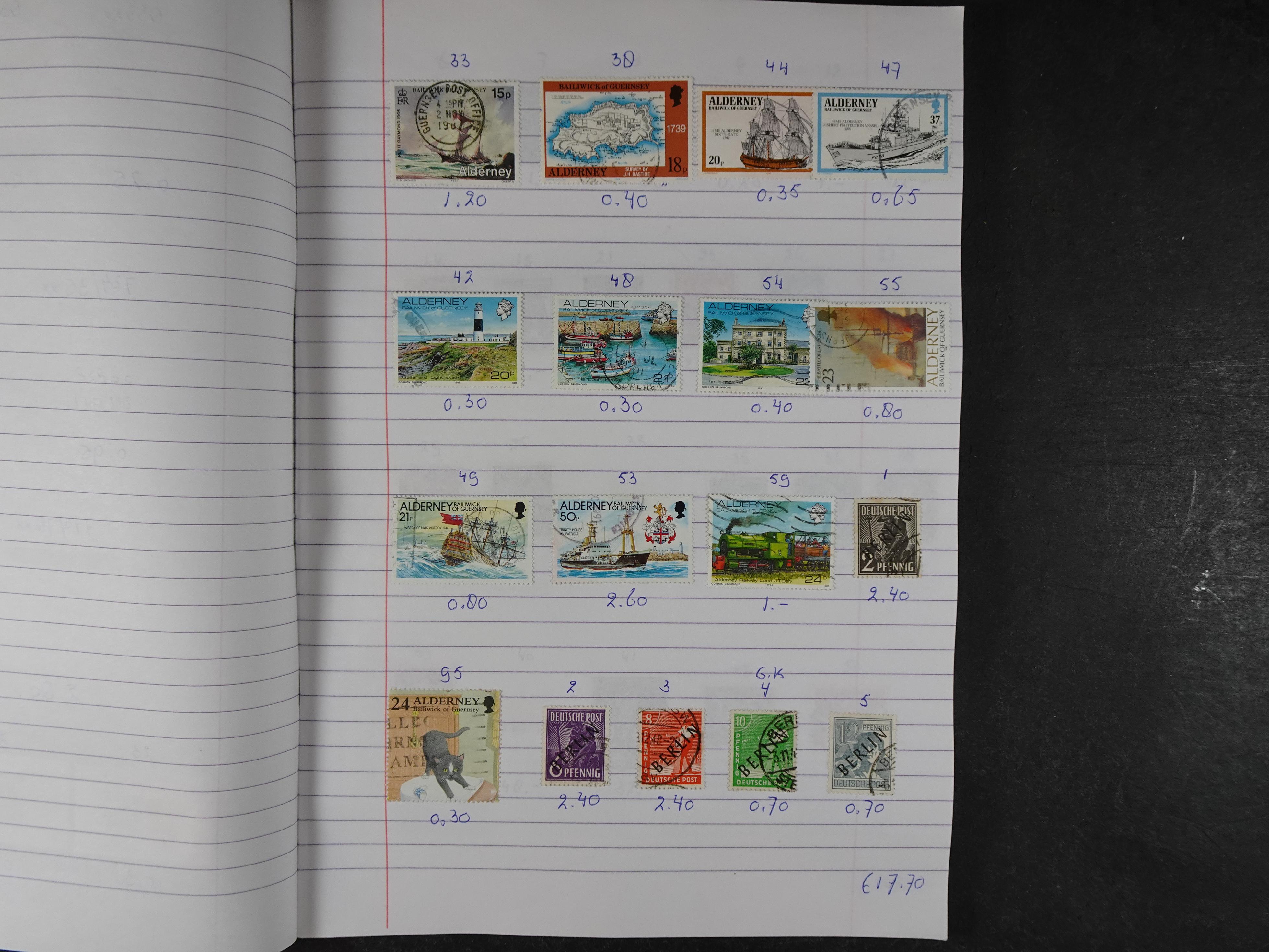 Mooie partij gelopen Rondzendboekjes.
Veel postfris.
Enorme restwaarde 499