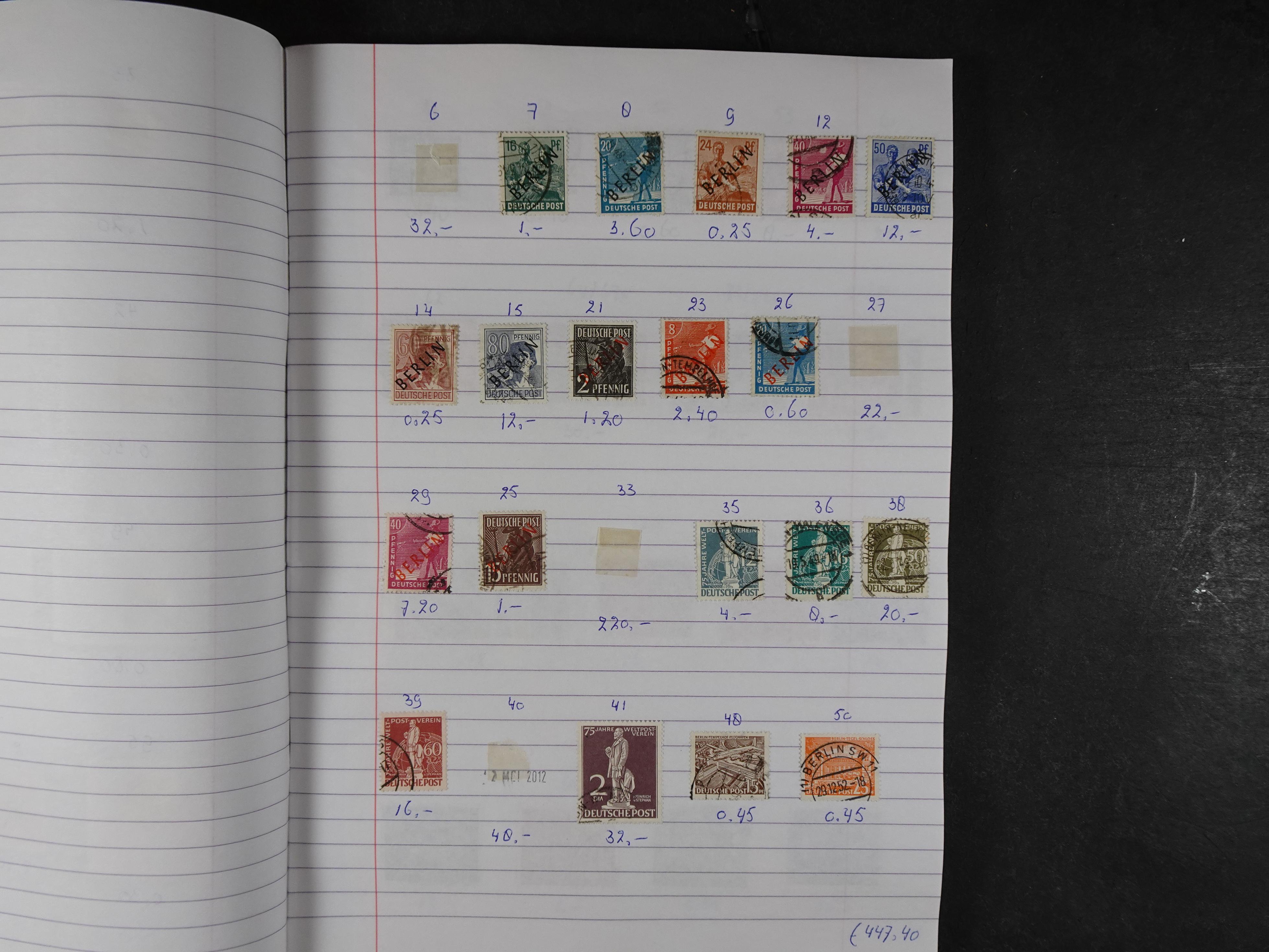 Mooie partij gelopen Rondzendboekjes.
Veel postfris.
Enorme restwaarde 500