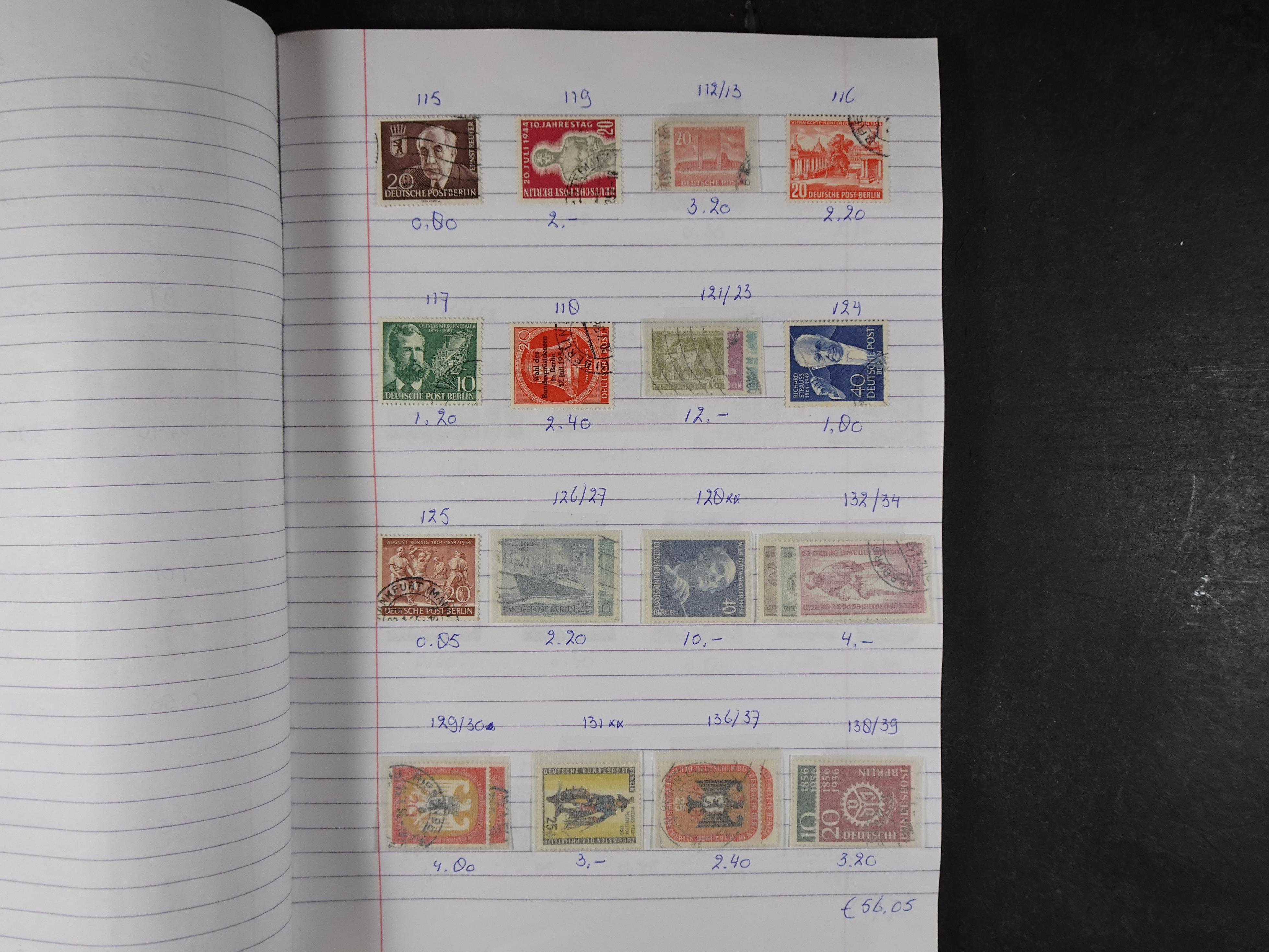 Mooie partij gelopen Rondzendboekjes.
Veel postfris.
Enorme restwaarde 503